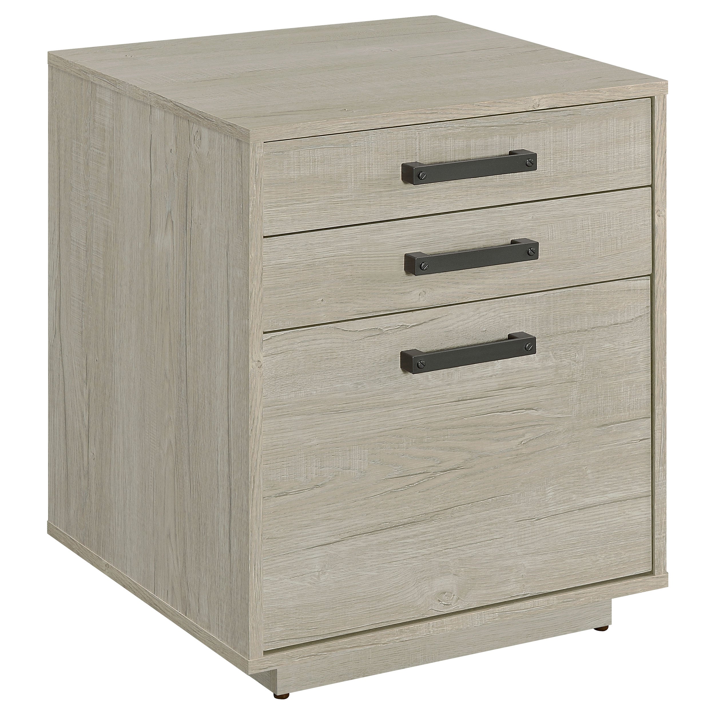Dar Furniture - Coaster - Loomis 3-drawer Home Office File Cabinet Whitewashed Grey - 805882