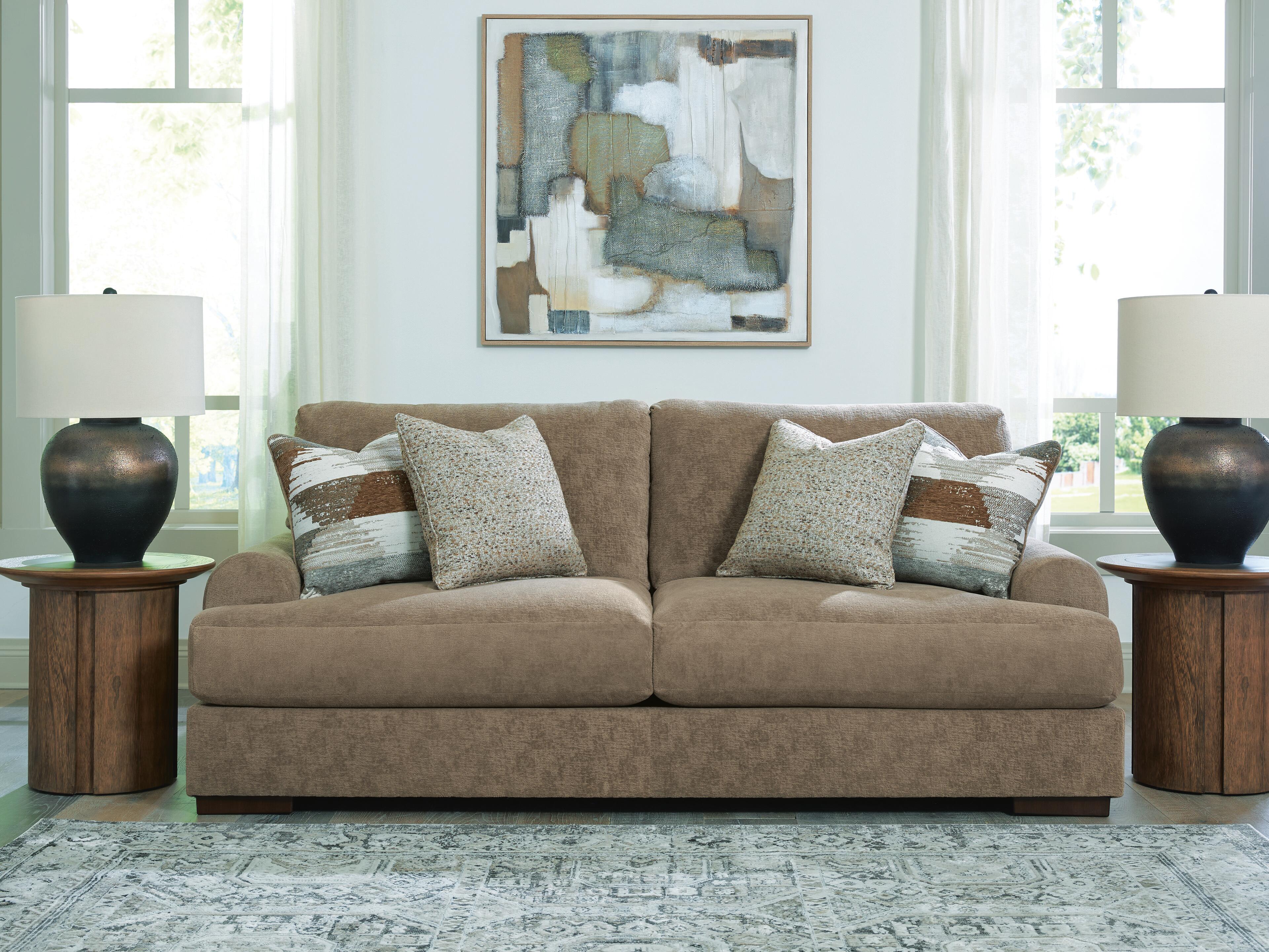 Dar Furniture - Ashley Furniture - Jayne Park Sofa - Sofa / Pecan - PC8150538