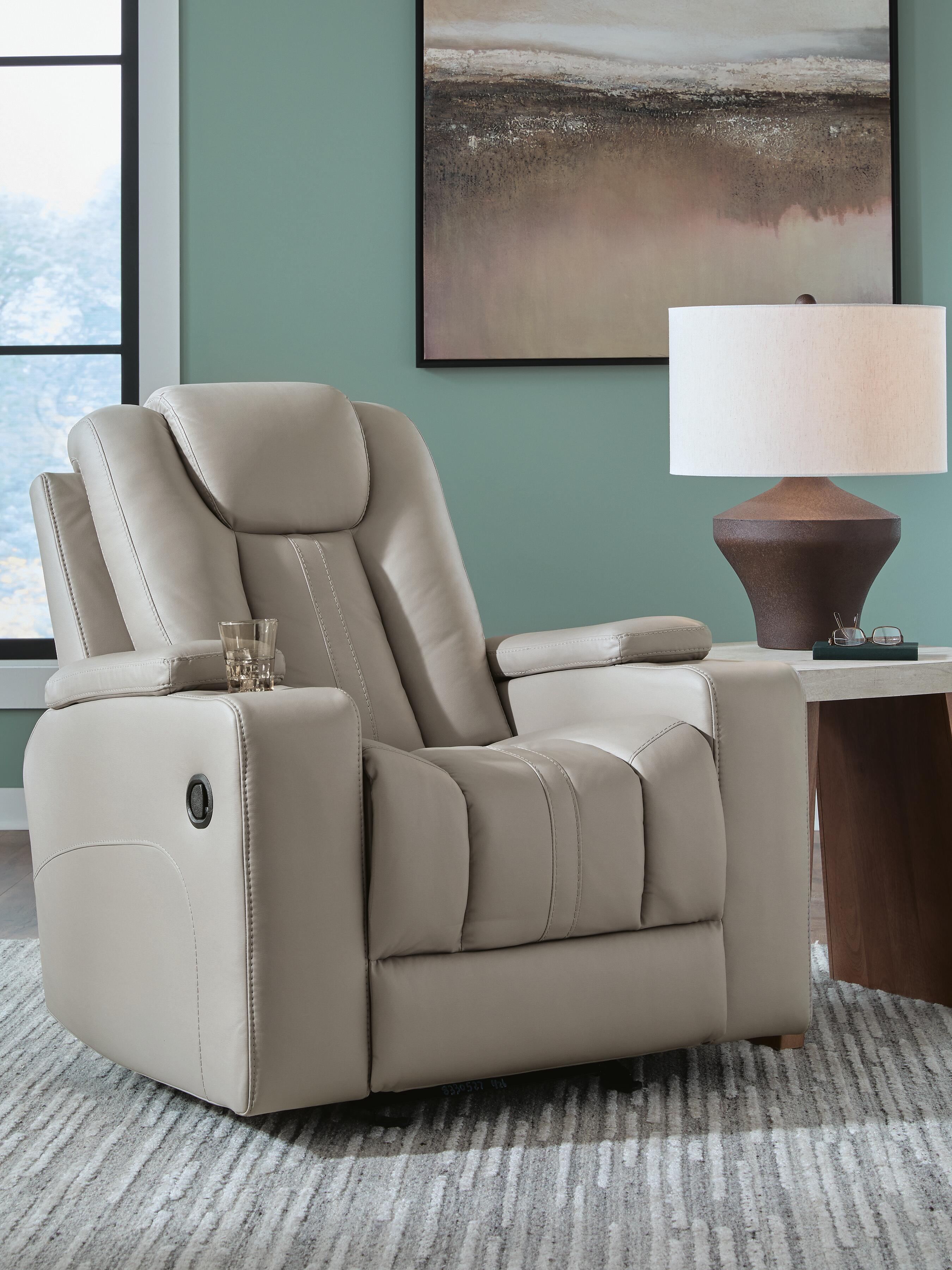 Dar Furniture - Ashley Furniture - Elevate Edges Glider Recliner - Glider Recliner / Coin - PC8330527