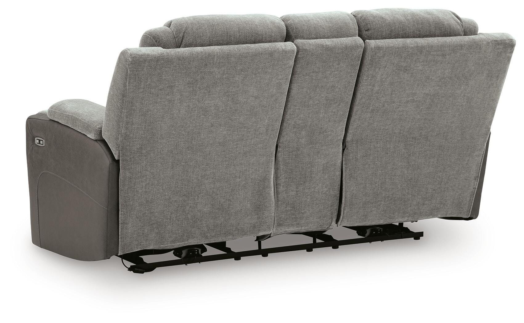 Mixed Motion Power Reclining Loveseat with Console