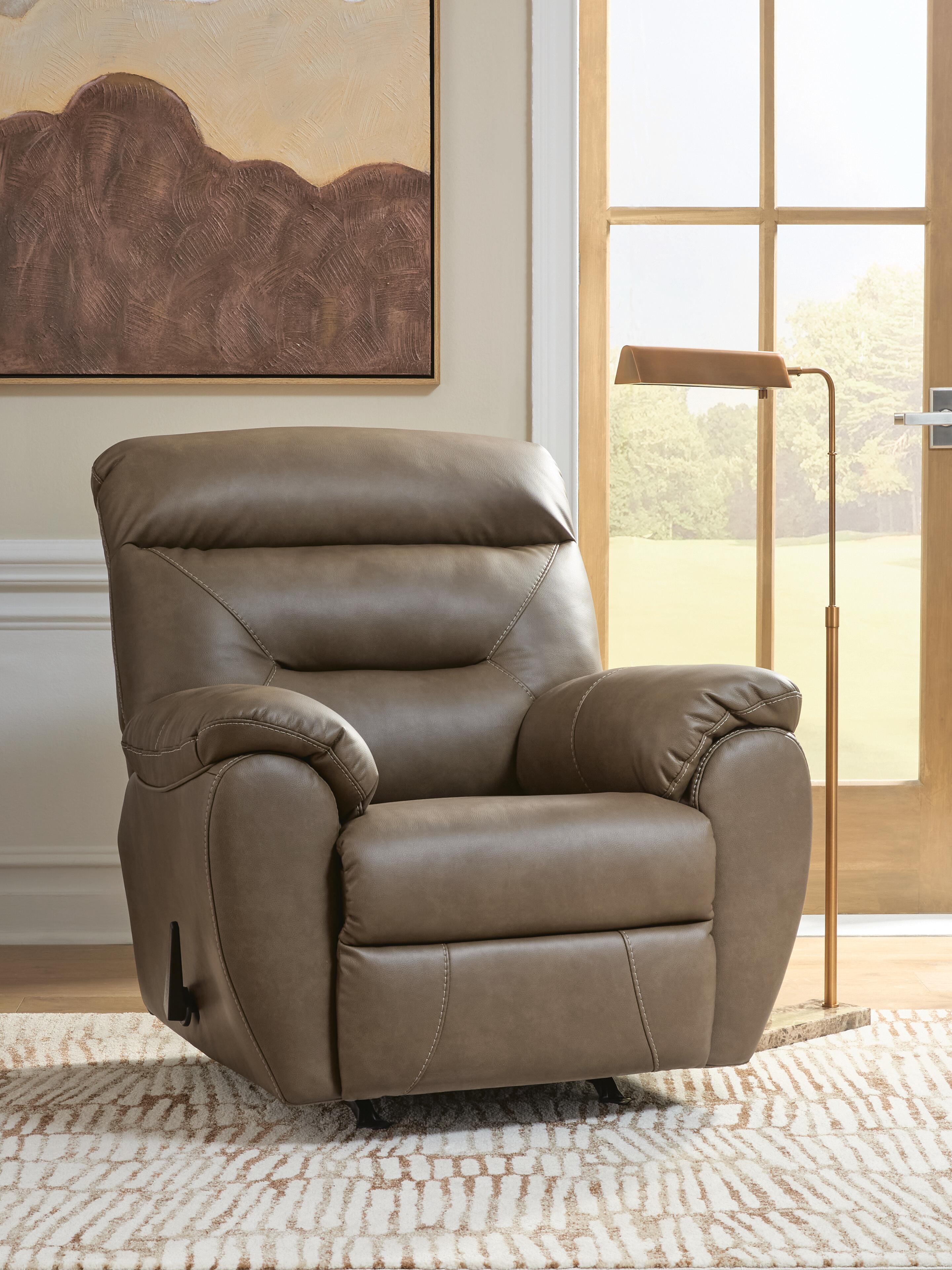 Dar Furniture - Ashley Furniture - Elksworth Recliner - Rocker Recliner / Biscotti - PC8400225