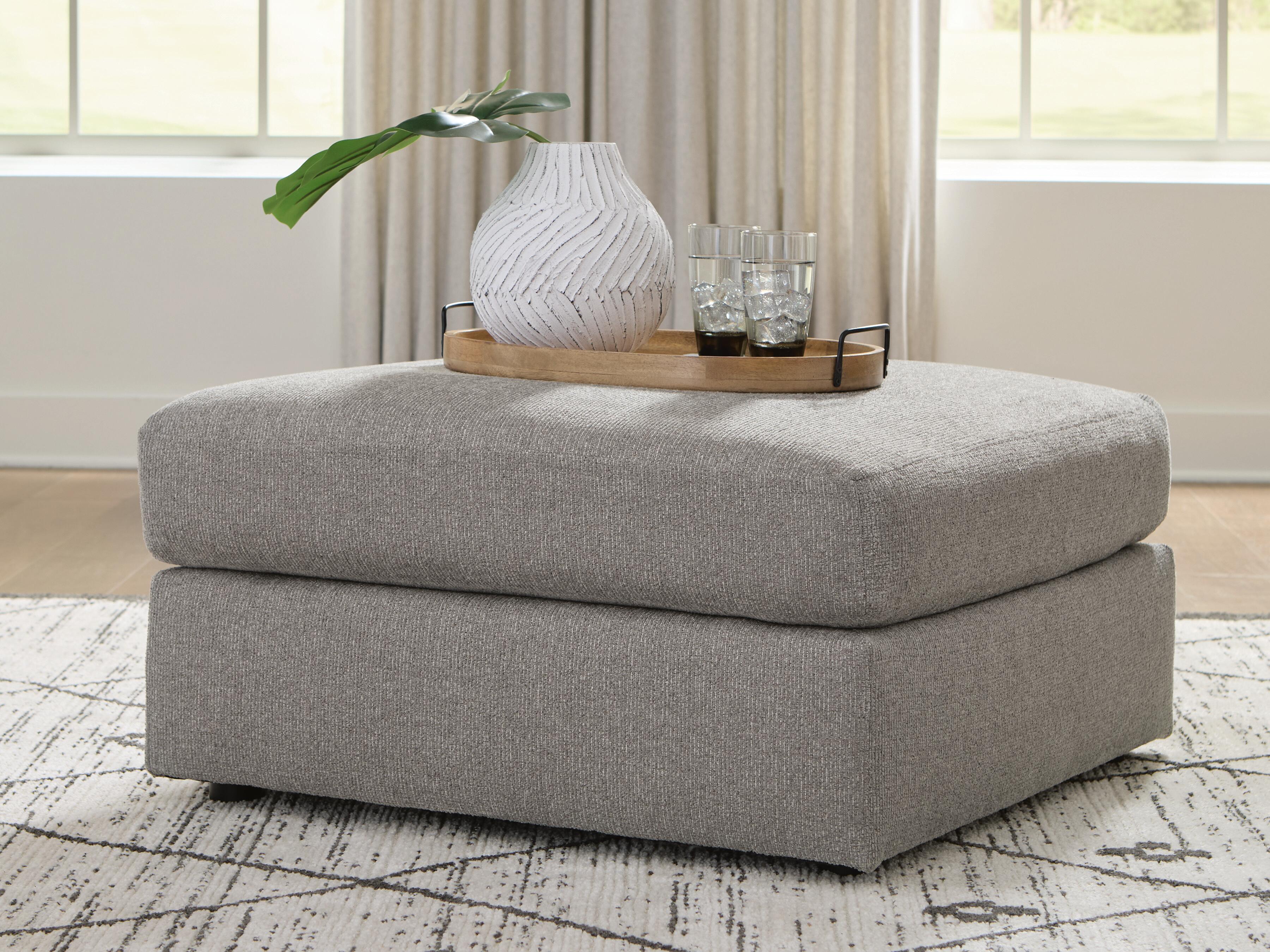 Dar Furniture - Ashley Furniture - Lindon Oversized Accent Ottoman - Oversized Accent Ottoman / Smoke - 8470408