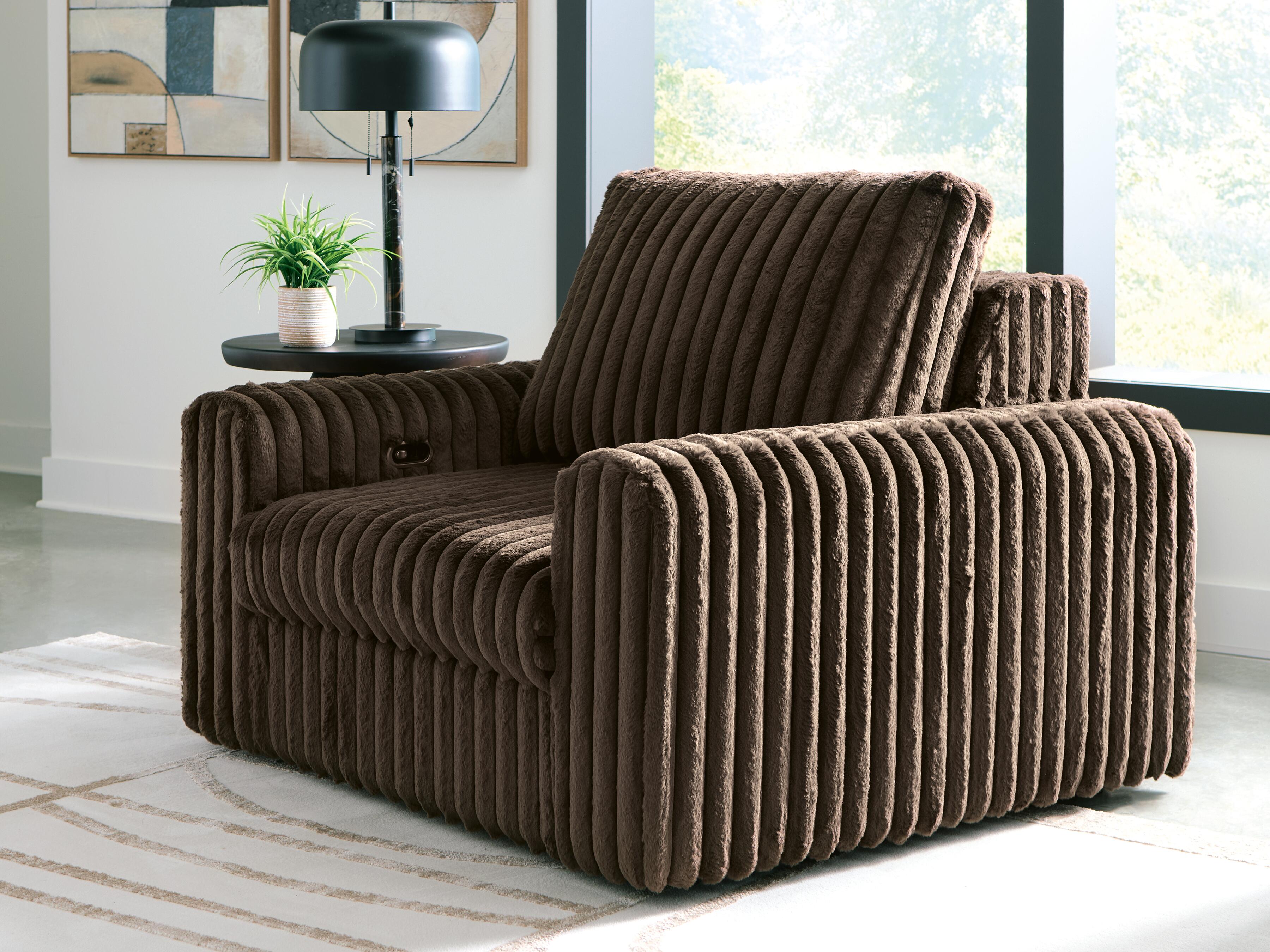 Dar Furniture - Ashley Furniture - HamlinBay Power Gliding Chaise - Power Gliding Chaise / Chocolate - PC8680415P