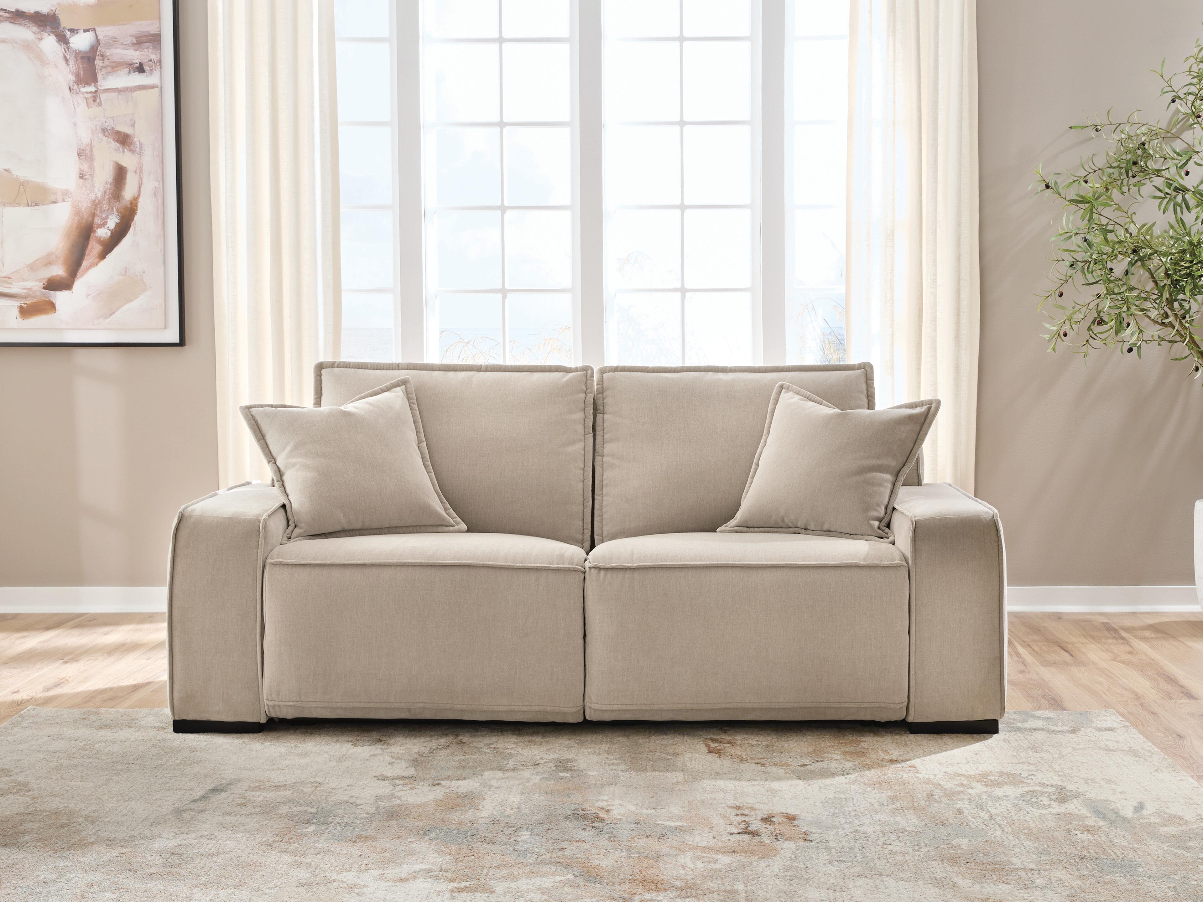 Dar Furniture - Ashley Furniture - Carceri 2-Piece Power Reclining Sectional Loveseat - 2-Piece Power Reclining Sectional Loveseat / Cashmere - 87003S1
