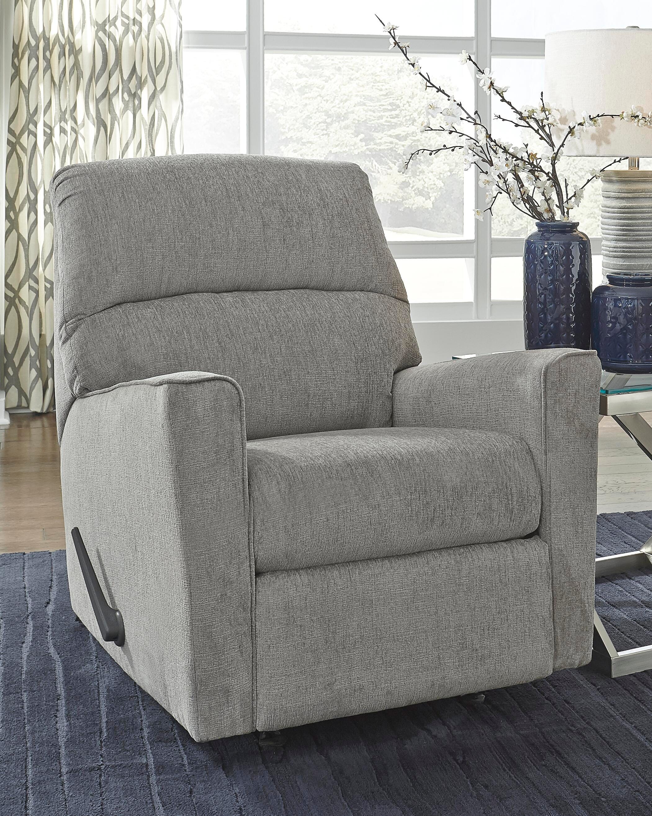 Dar Furniture - Ashley Furniture - Altari Recliner - Rocker Recliner / Alloy - 8721425