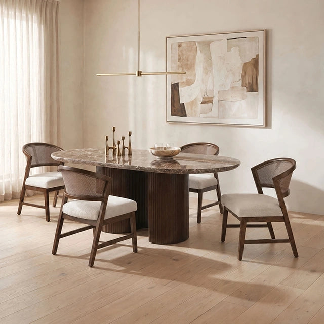 Narvik 5 Pc. Dining Table Set FM37026BR-OT-5PC-DW