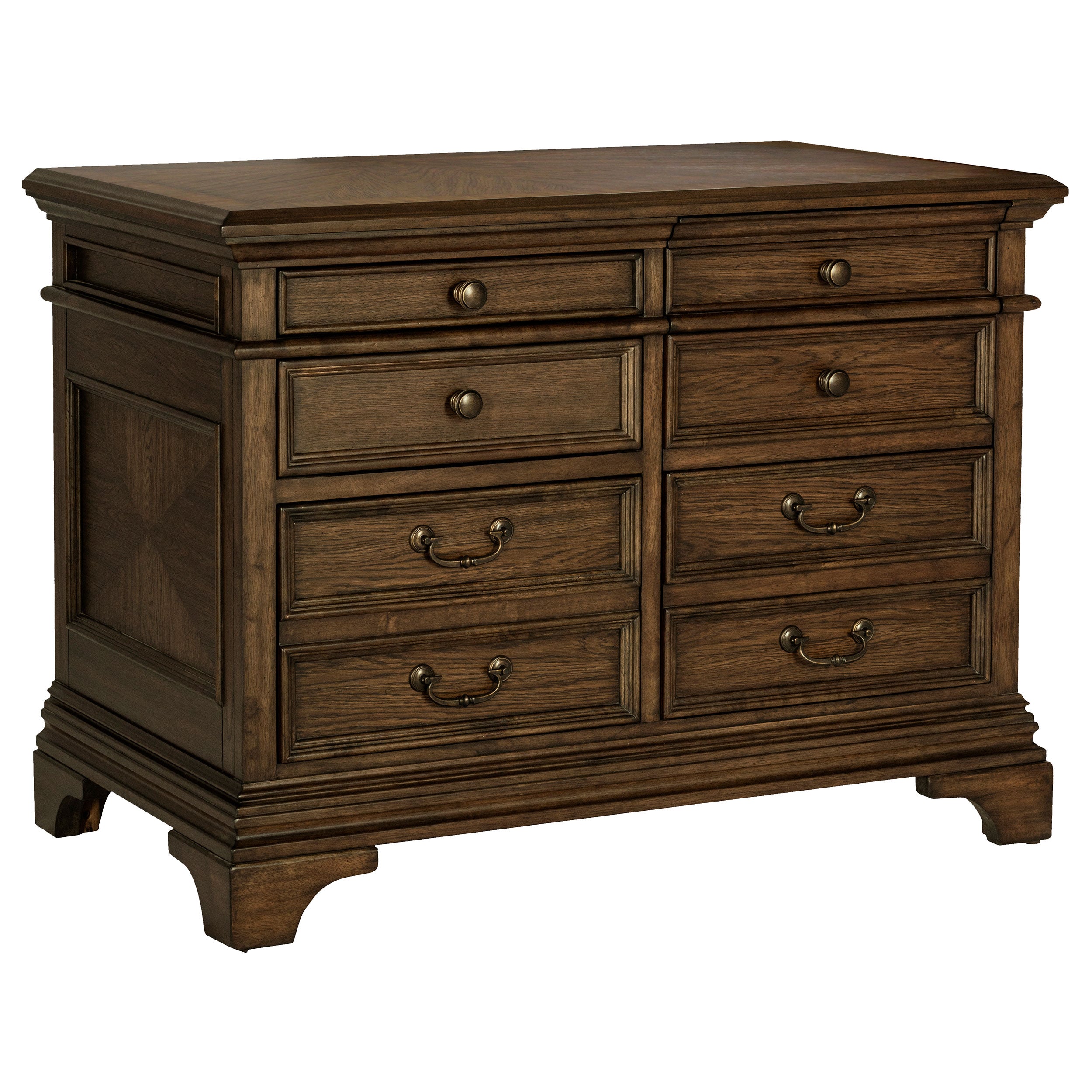 Dar Furniture - Coaster - Hartshill 5-drawer Home Office File Cabinet Burnished Oak - 881284