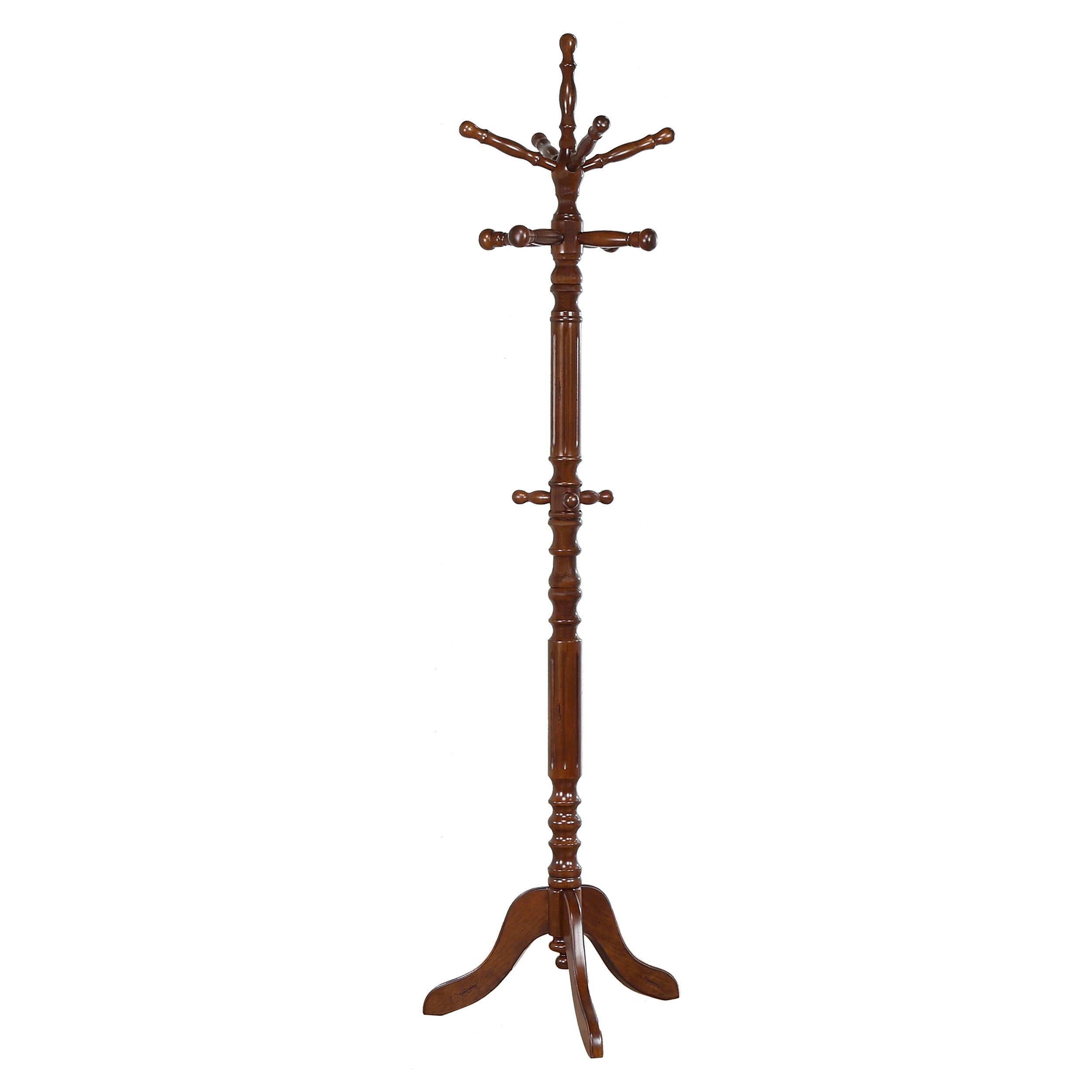 Dar Furniture - Coaster - Achelle 11 Hook Freestanding Coat Rack Hat Hanger Tobacco - 900769