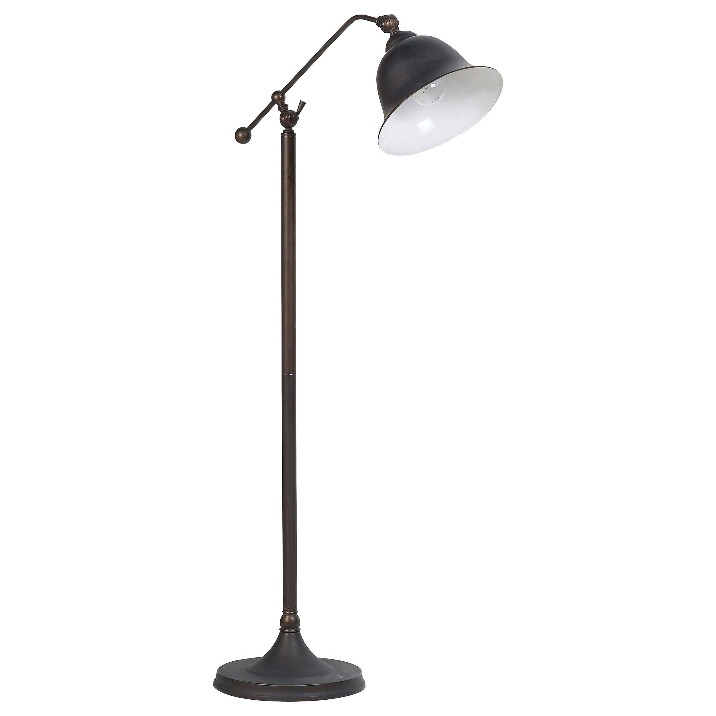 Dar Furniture - Coaster - Eduardo 54-inch Bell Down Bridge Floor Lamp Dark Bronze - 901231