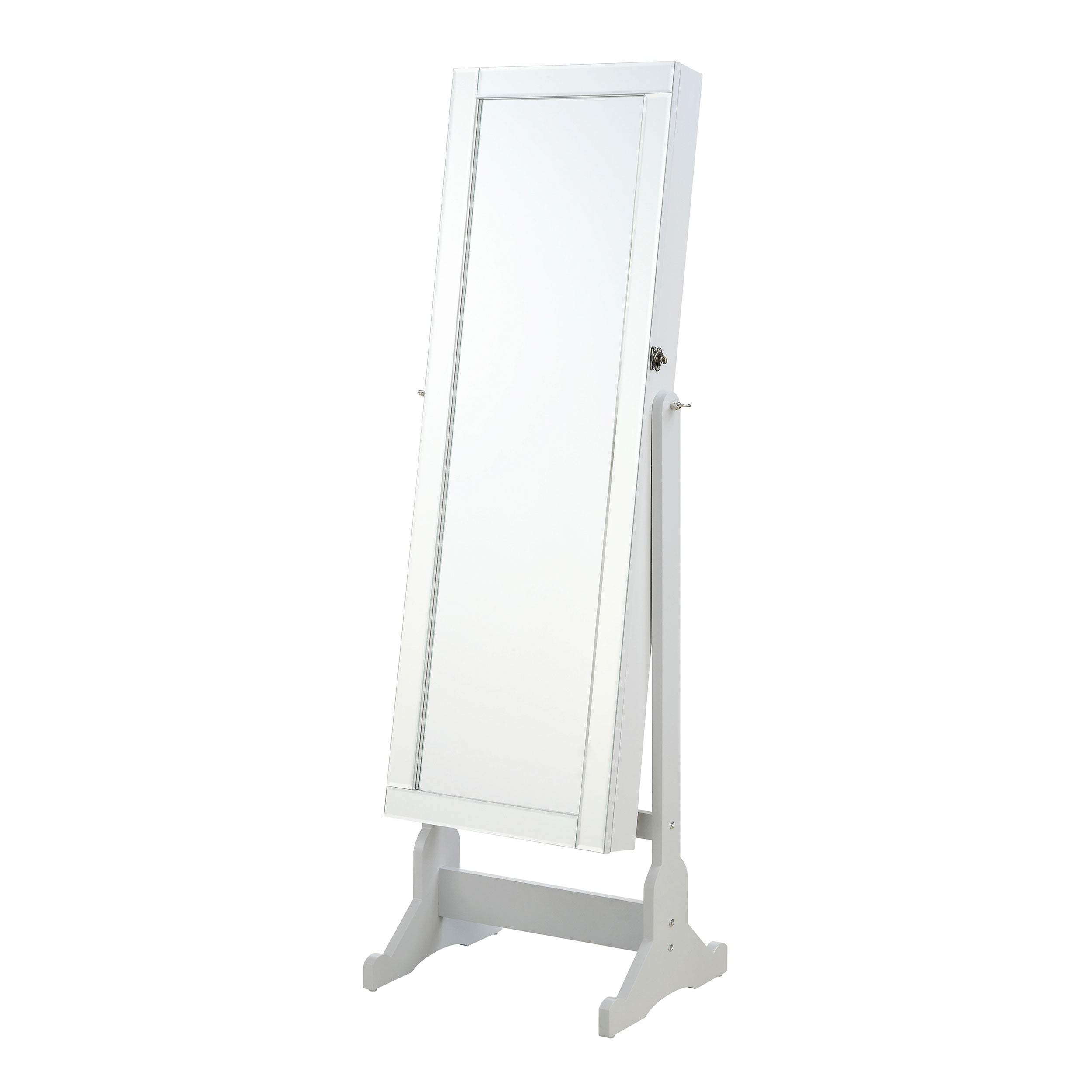 Dar Furniture - Coaster - Yvonne Cheval Mirror with Jewelry Storage Dove Grey - 901866