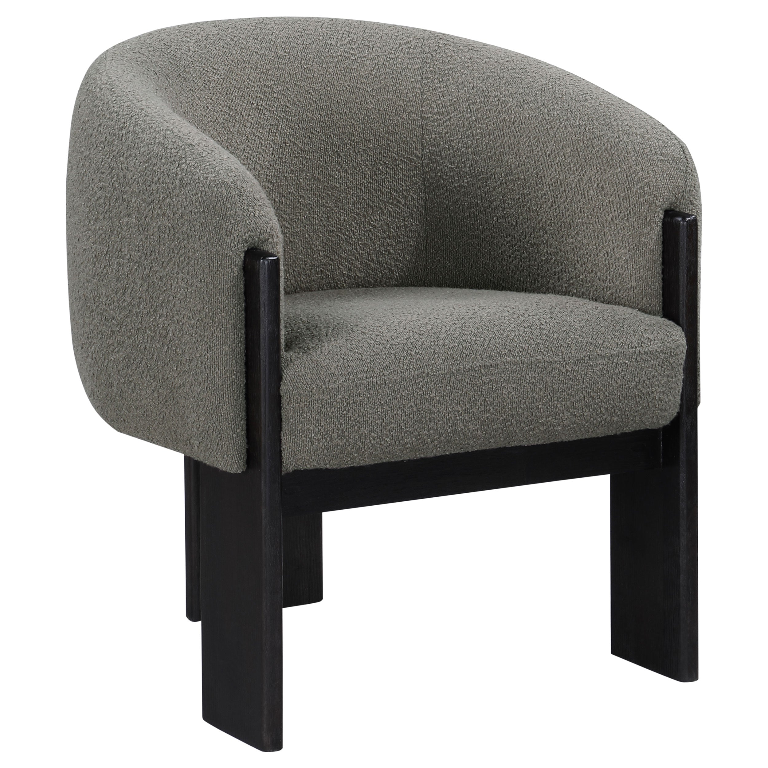 Dar Furniture - Coaster - Valdez Boucle Upholstered Barrel Back Accent Chair Brown - 903166