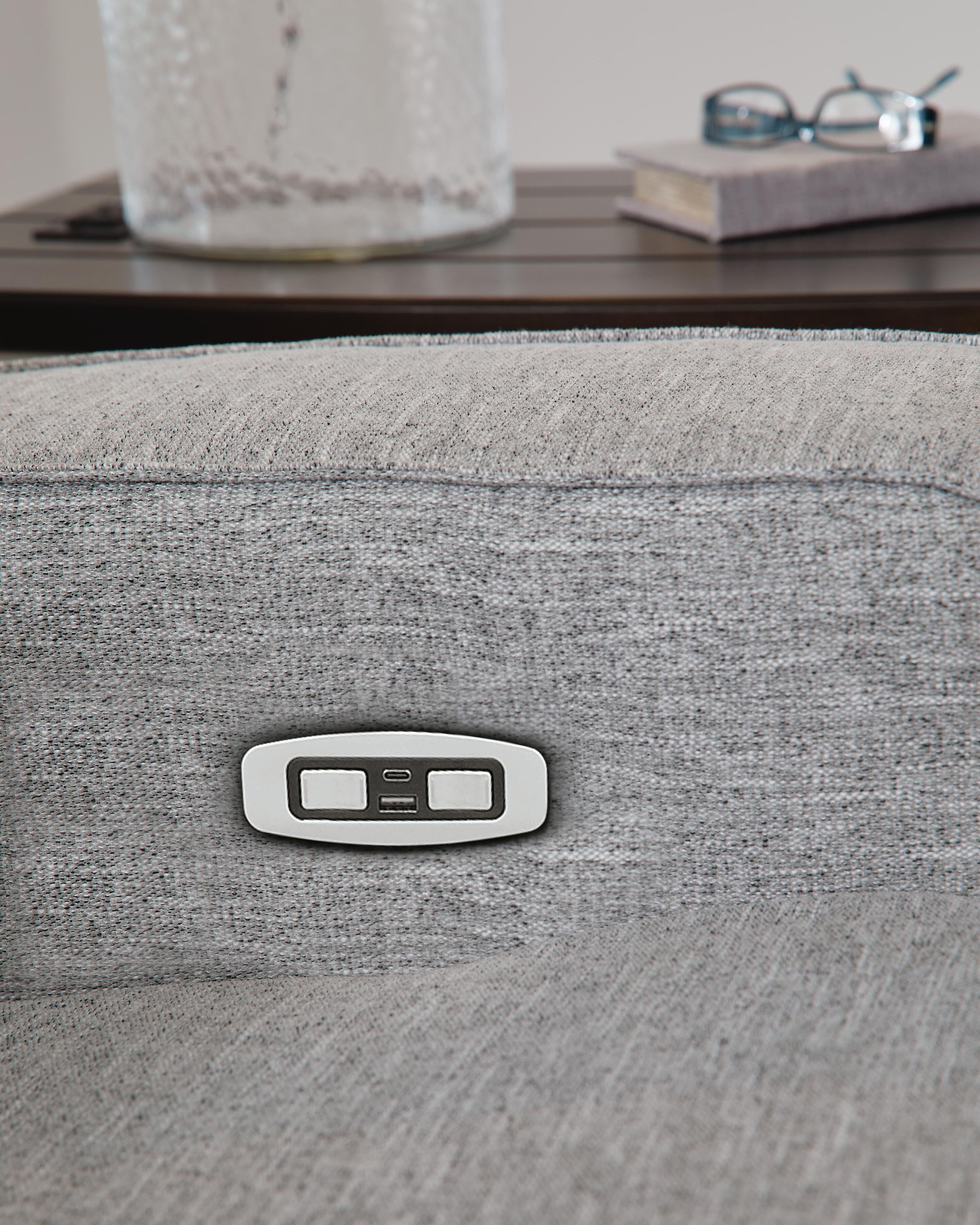 Biscoe Power Reclining Loveseat with Console