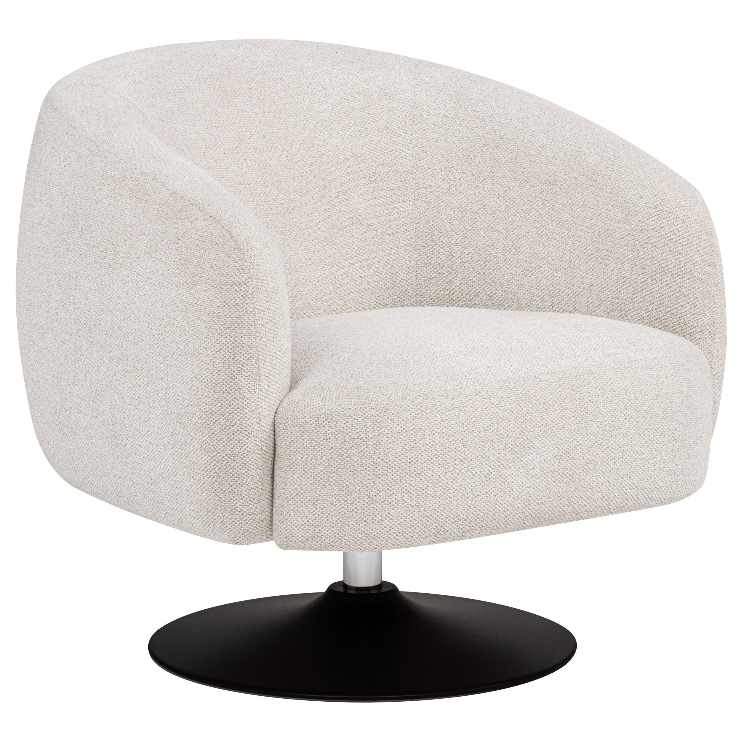 Dar Furniture - Coaster - Dave Upholstered Barrel Back Swivel Club Chair Beige - 905739