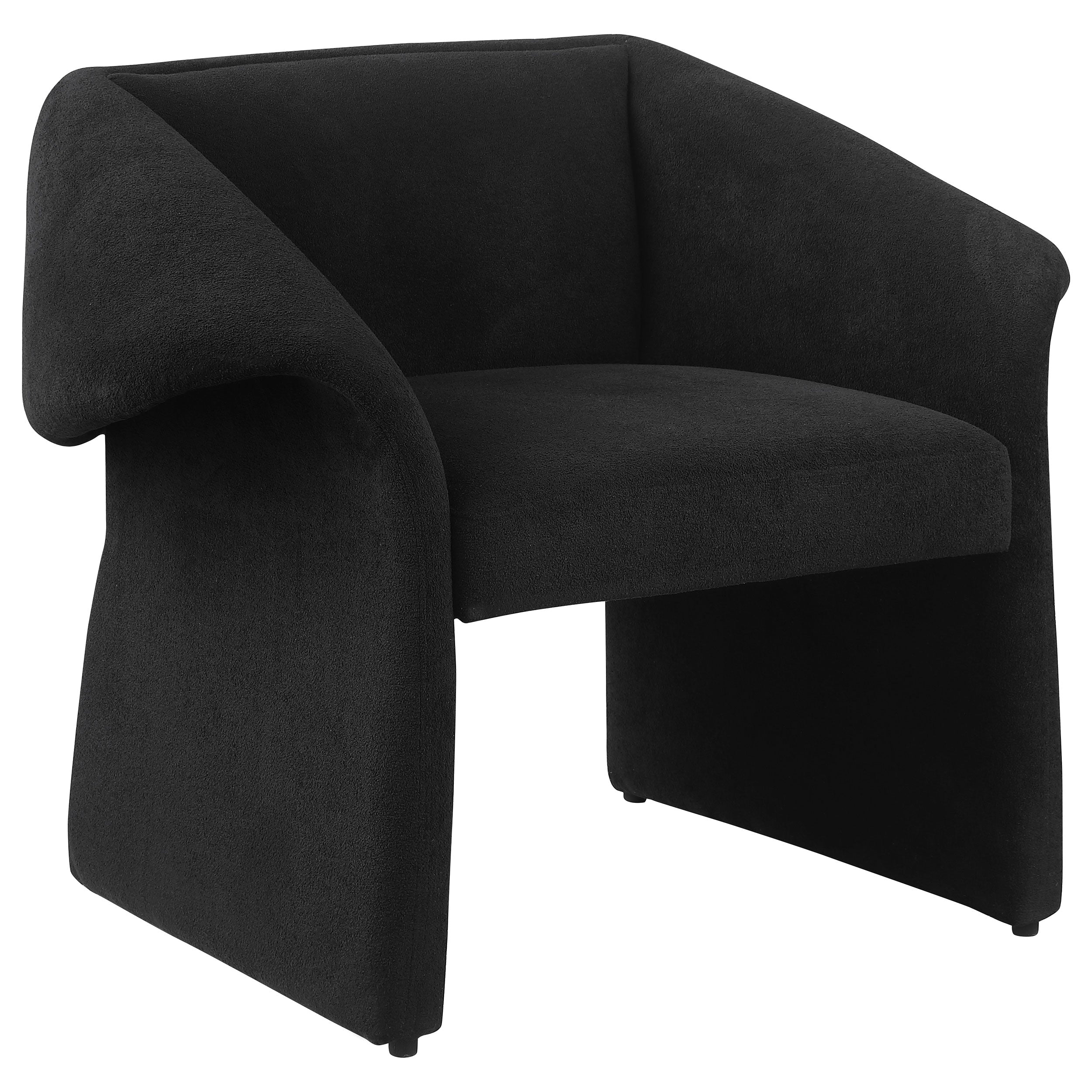 Dar Furniture - Coaster - Ramsey Upholstered Sloped Arm Accent Chair Black - 907524