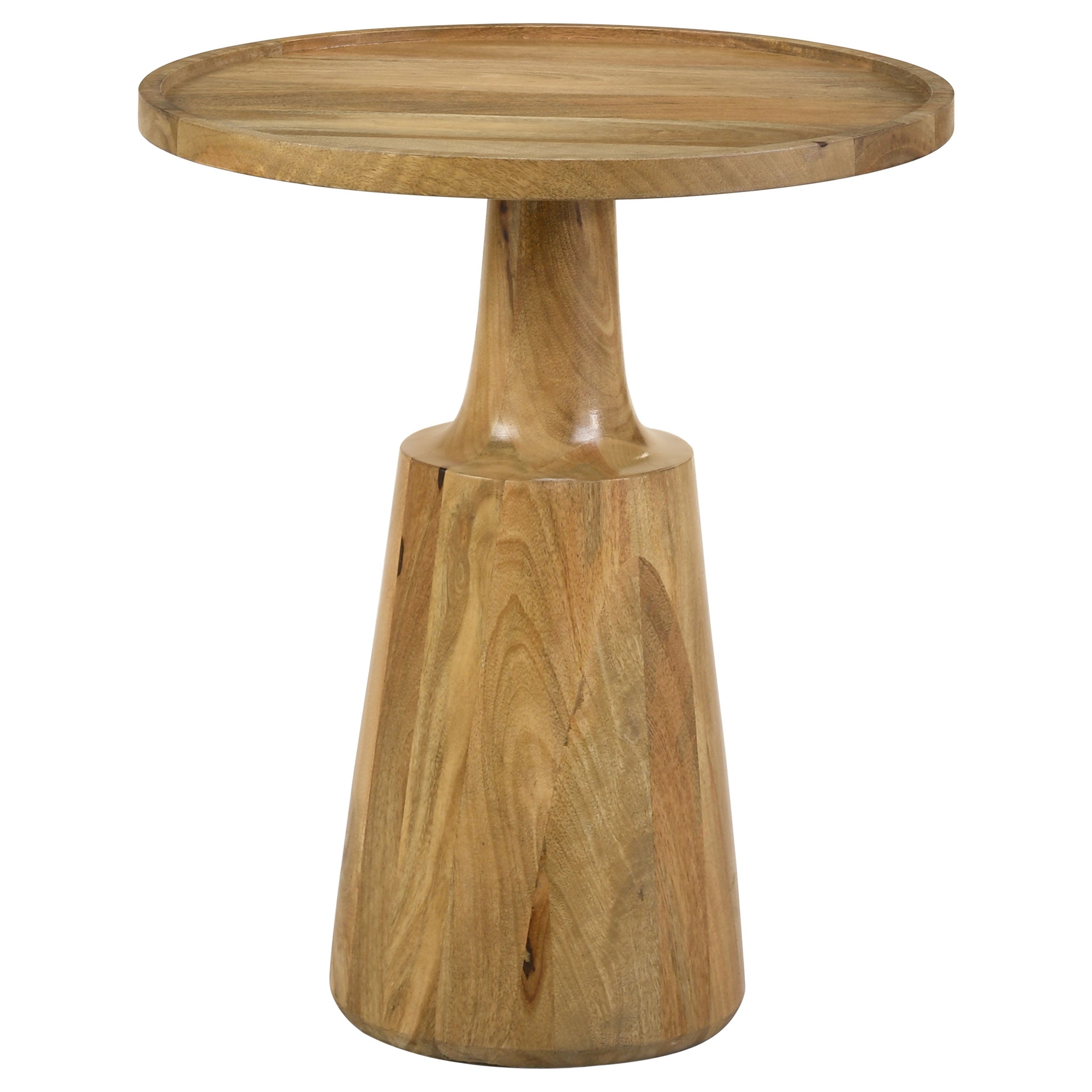 Dar Furniture - Coaster - Ixia Round Solid Mango Wood Accent Side Table Natural - 915105