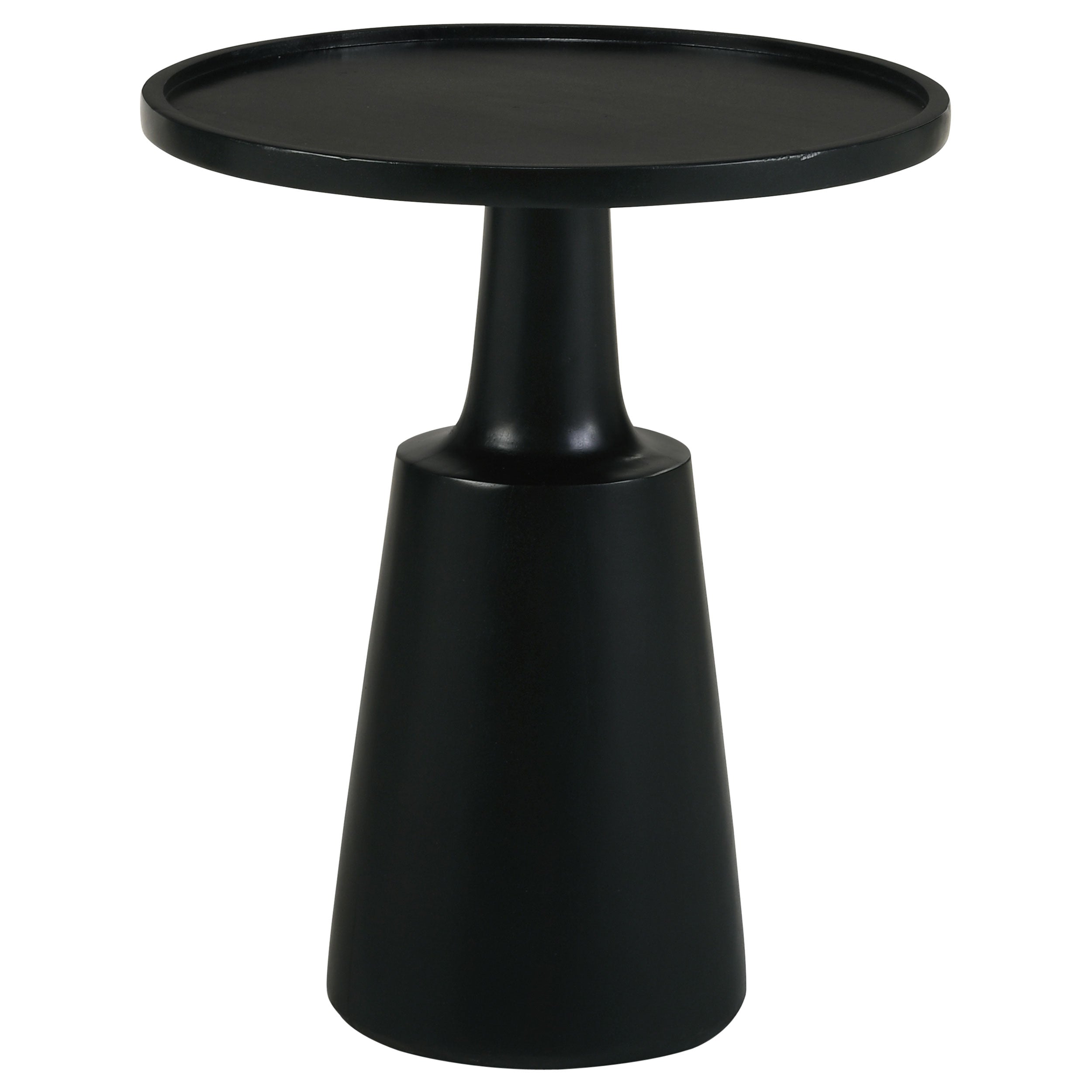 Dar Furniture - Coaster - Ixia Round Solid Mango Wood Accent Side Table Black Stain - 915109