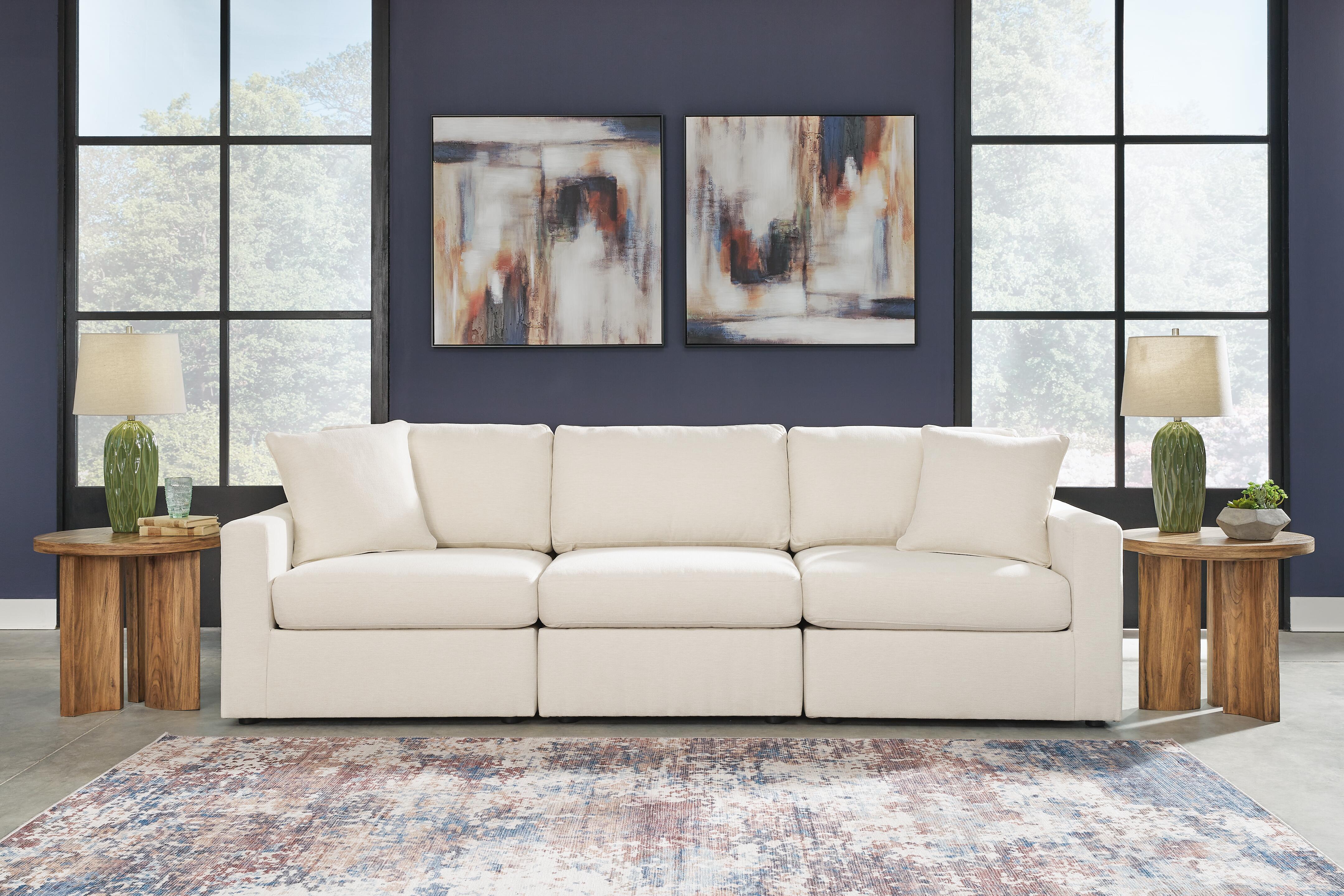 Dar Furniture - Ashley Furniture - Modmax 3-Piece Sectional - RAF 3-Piece Sectional / Oyster - 92103S2