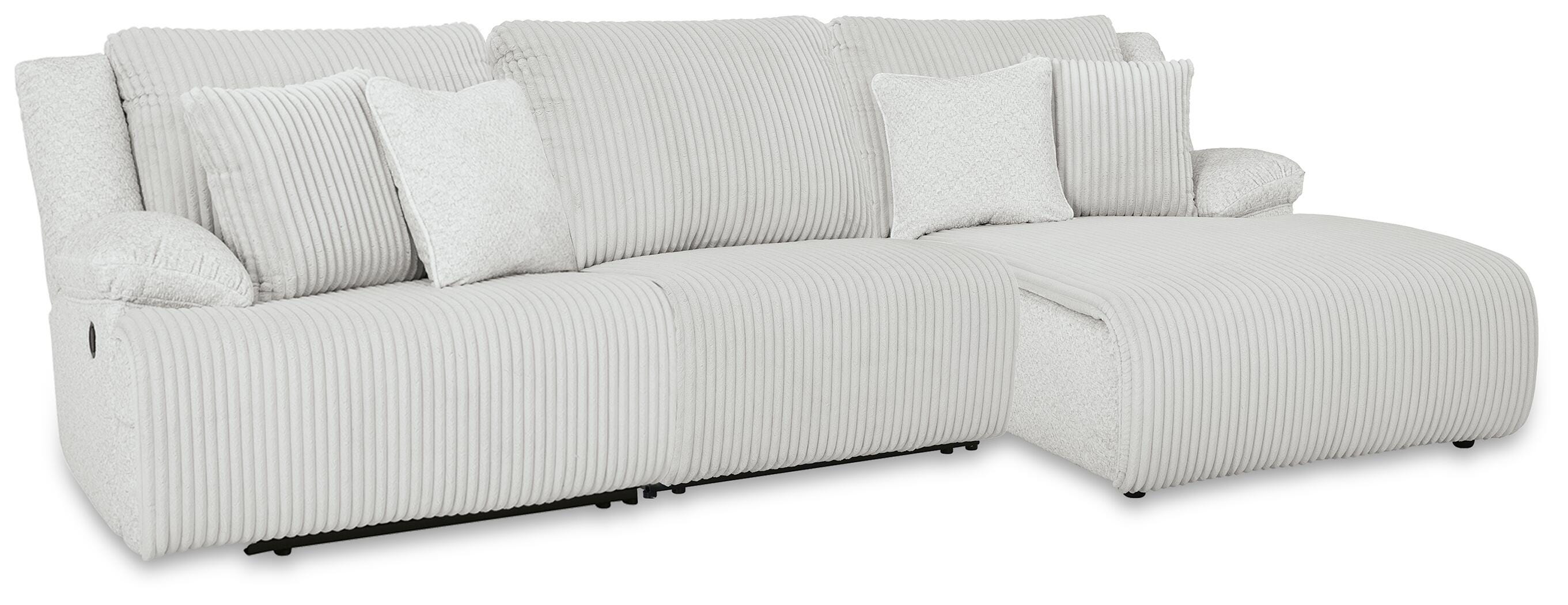 Dar Furniture - Ashley Furniture - Top Tier 3-Piece Reclining Sectional Chofa - 3-Piece Reclining Sectional Chofa / Alloy - 92706S10