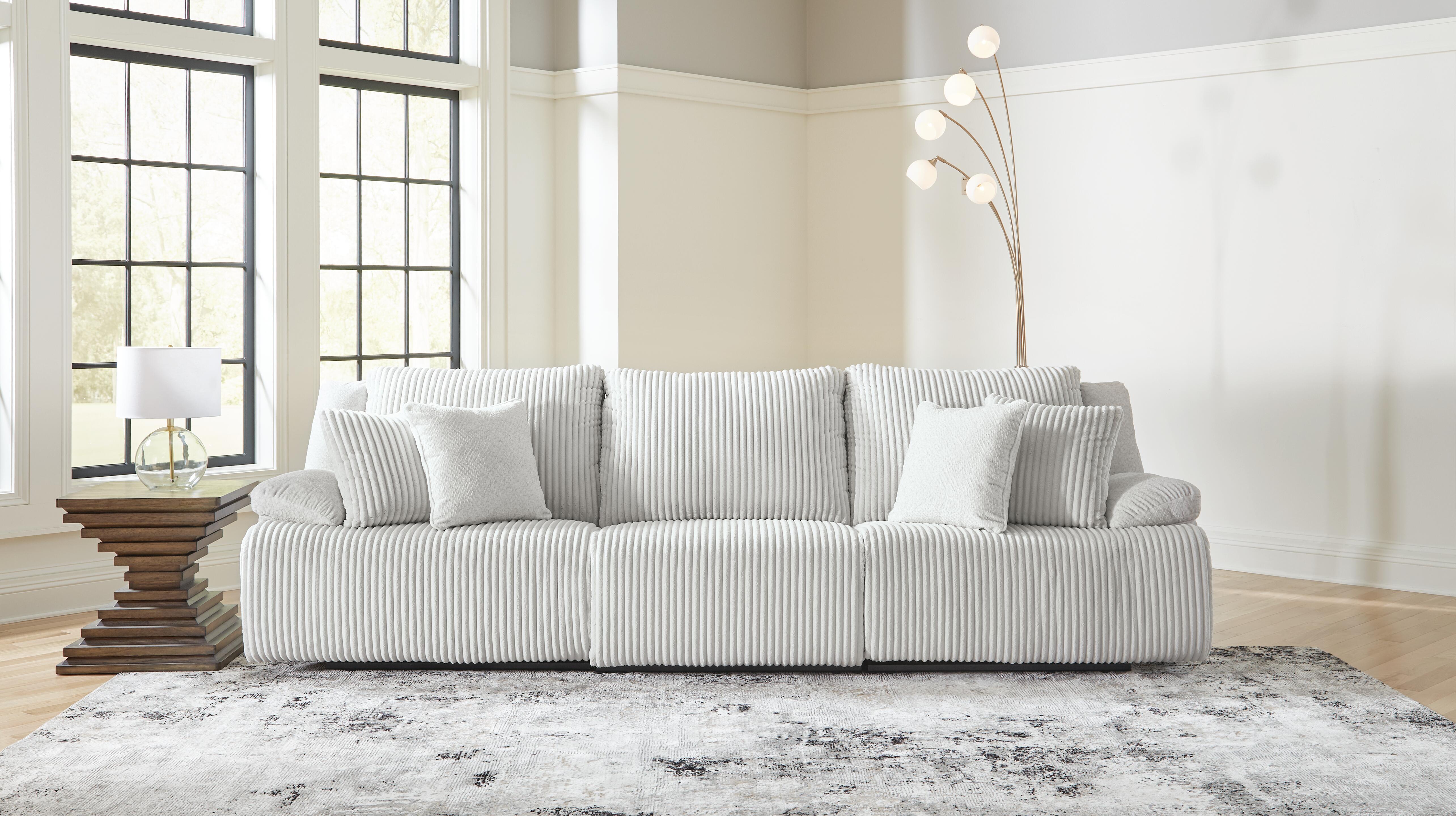 Dar Furniture - Ashley Furniture - Top Tier 3-Piece Reclining Sectional Sofa - 3-Piece Reclining Sectional Sofa / Alloy - 92706S8
