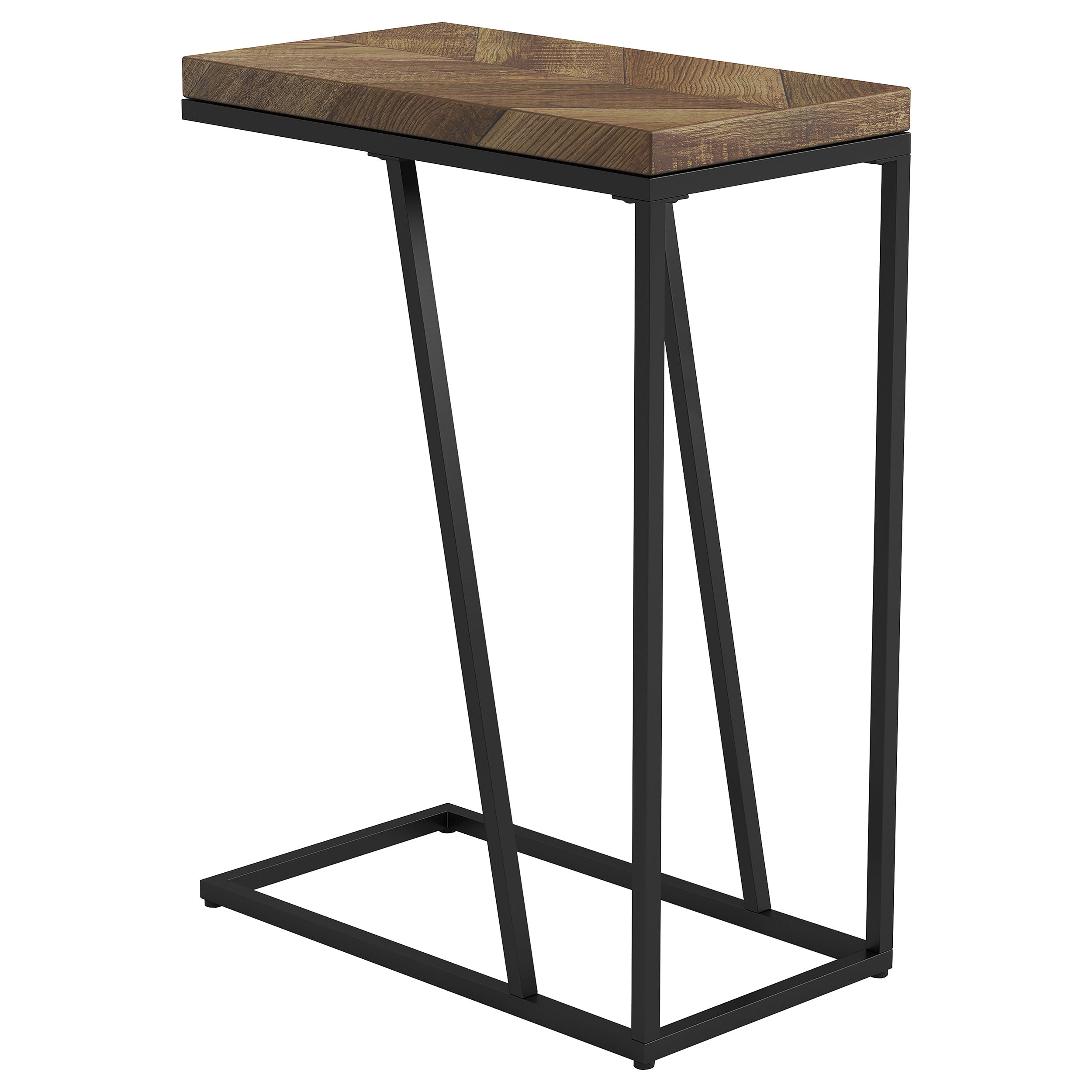 Dar Furniture - Coaster - Sergio Engineered Wood C-Shaped Side Table Rustic Tobacco - 931147