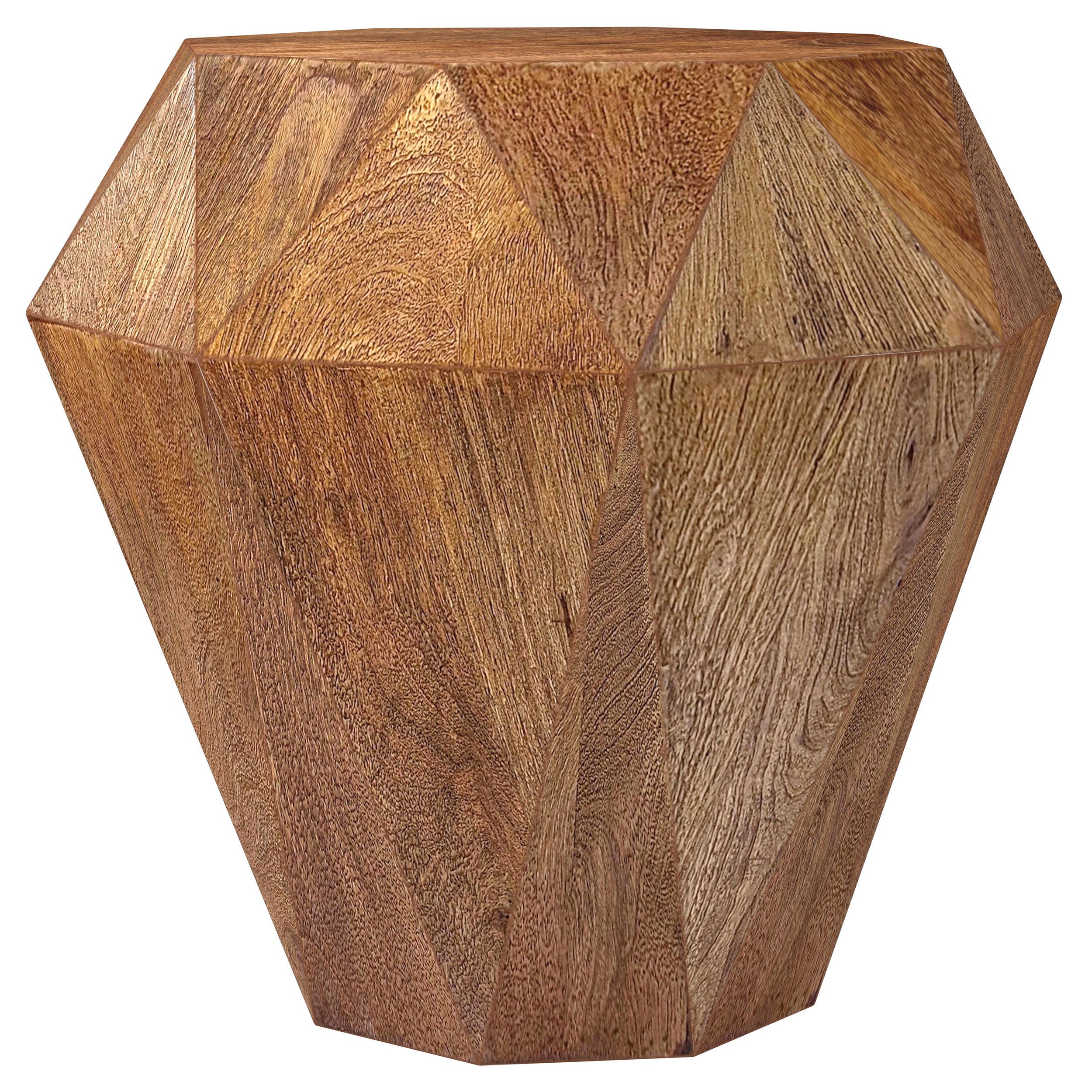 Dar Furniture - Coaster - Jacinto Octagonal Solid Mango Wood Side Table Natural Brown - 931158