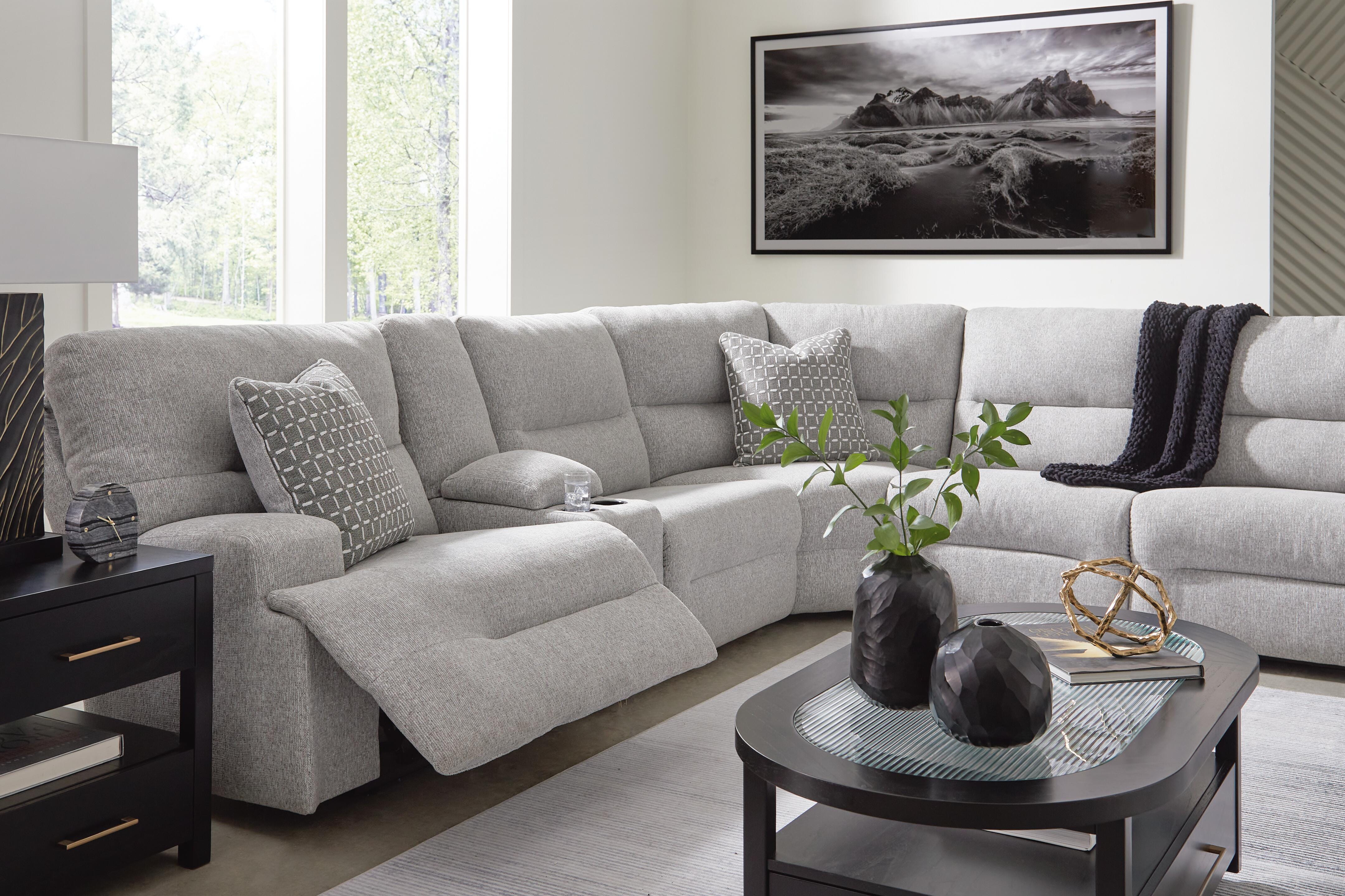 Acklen Place 7-Piece Power Sectional Reclining Sofa with Storage Console