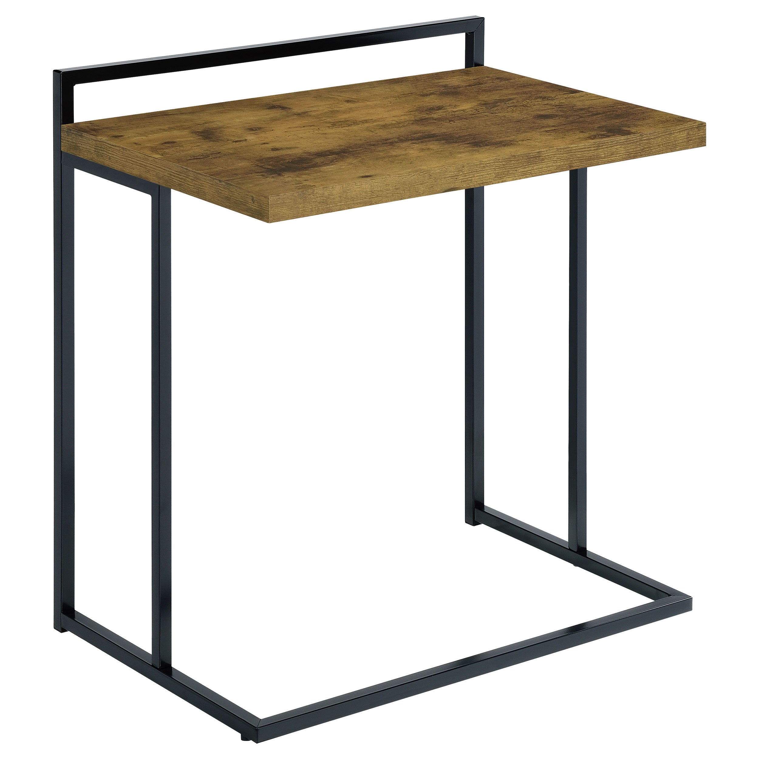 Dar Furniture - Coaster - Dani Rectangular C-Shaped Sofa Side Table Rustic Nutmeg - 936122