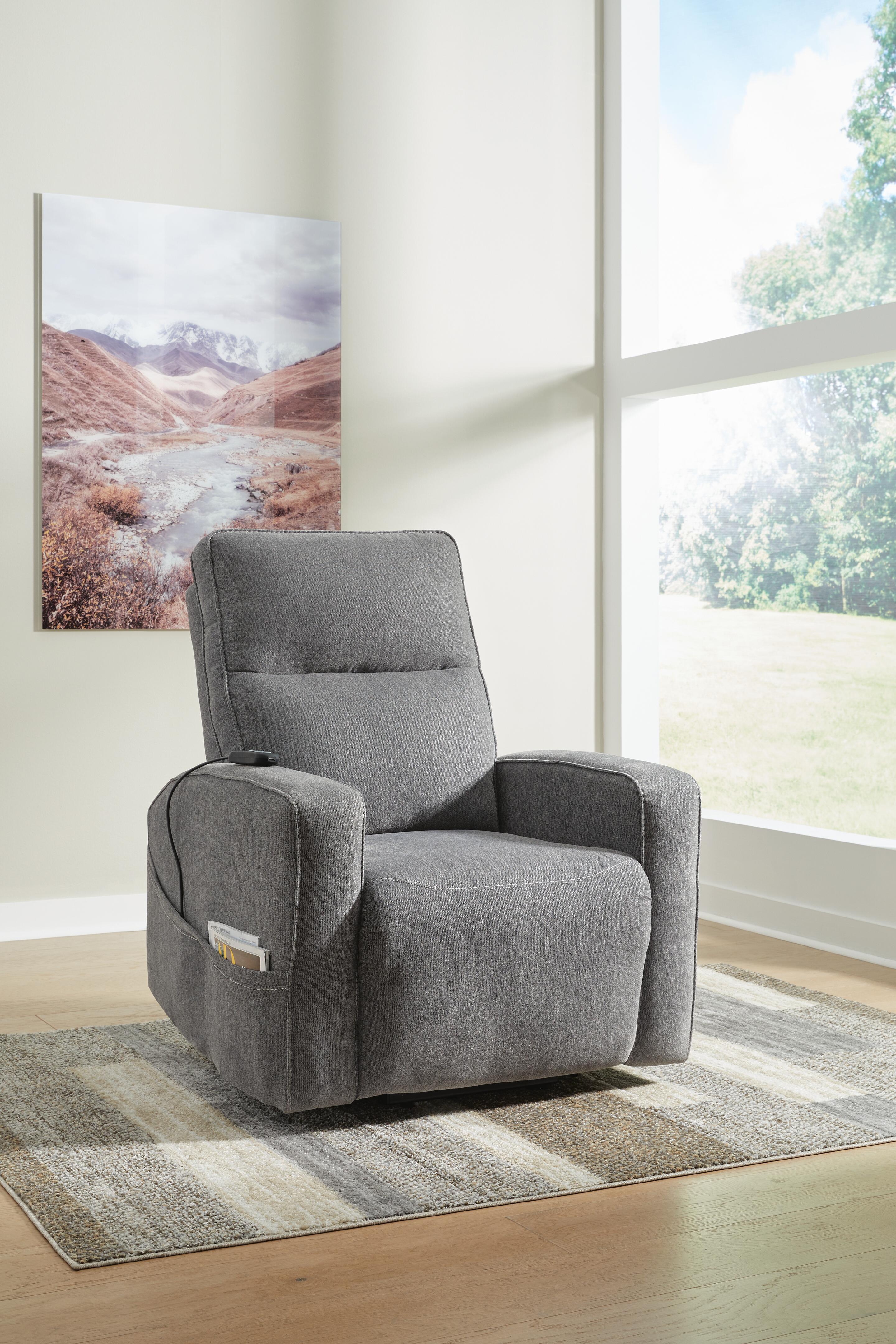 Dar Furniture - Ashley Furniture - Starganza Power Lift Recliner - Power Lift Recliner / Gray - 9370412