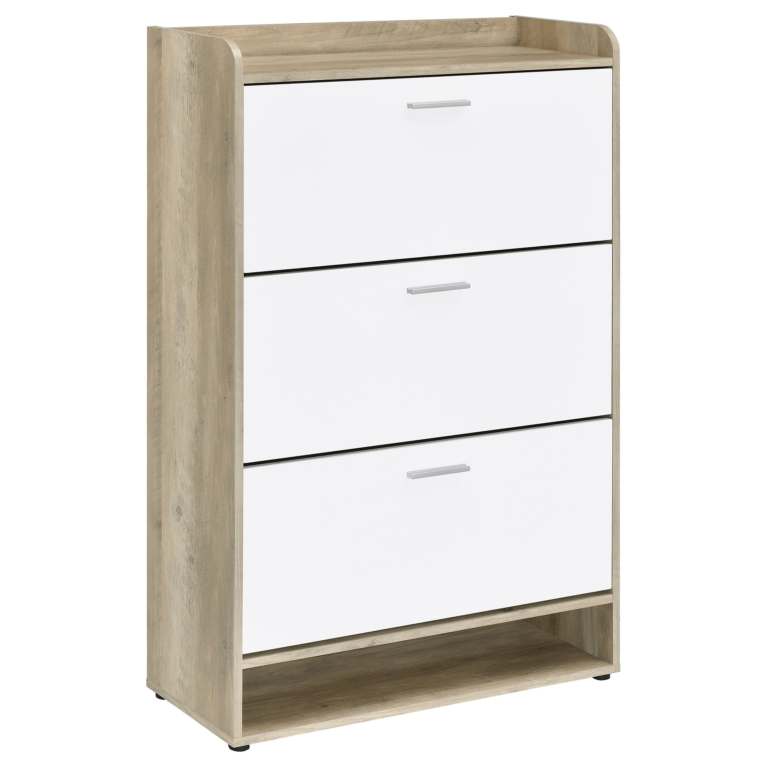 Dar Furniture - Coaster - Denia 3-tier Engineered Wood Shoe Cabinet White - 950403