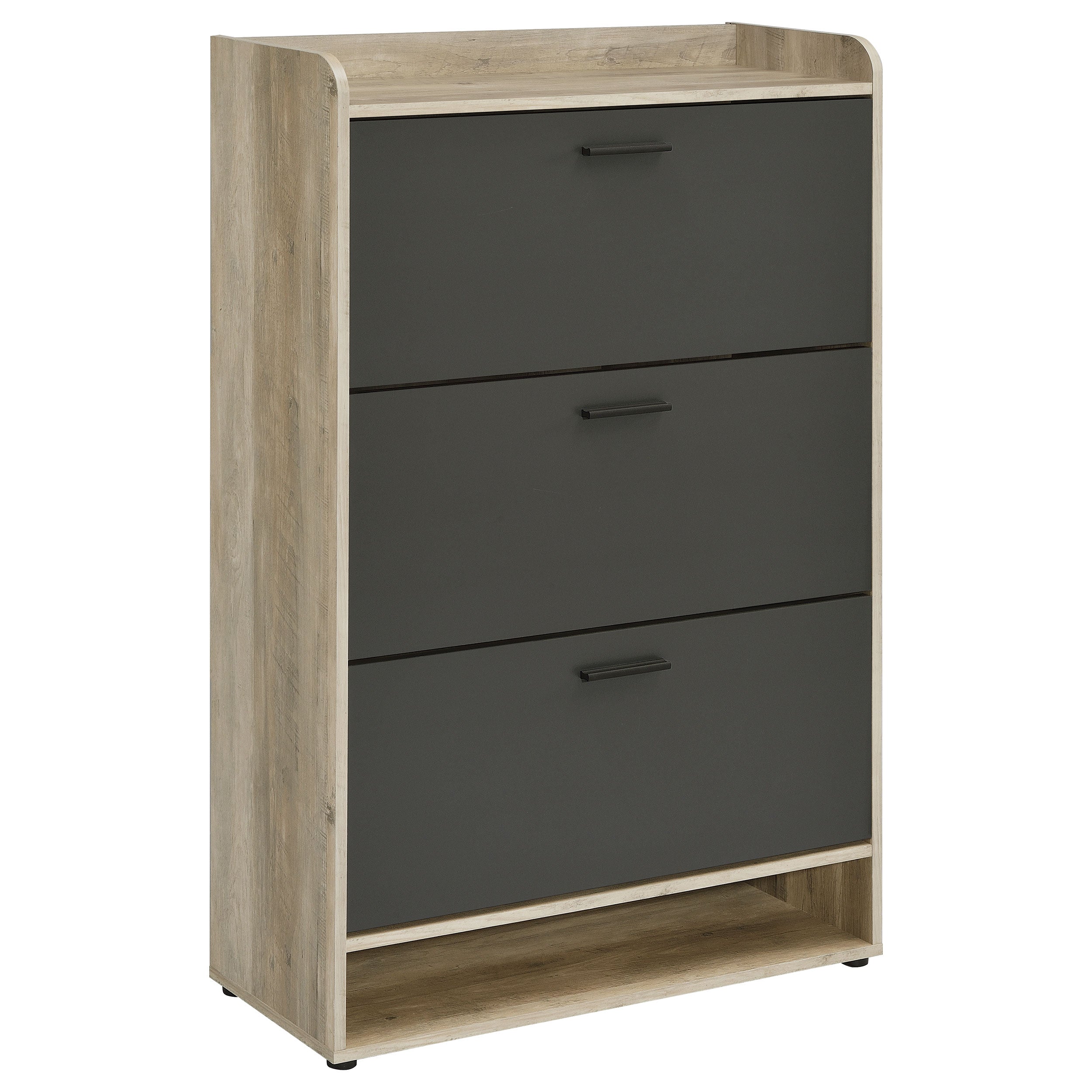 Dar Furniture - Coaster - Denia 3-tier Engineered Wood Shoe Cabinet Grey - 950404