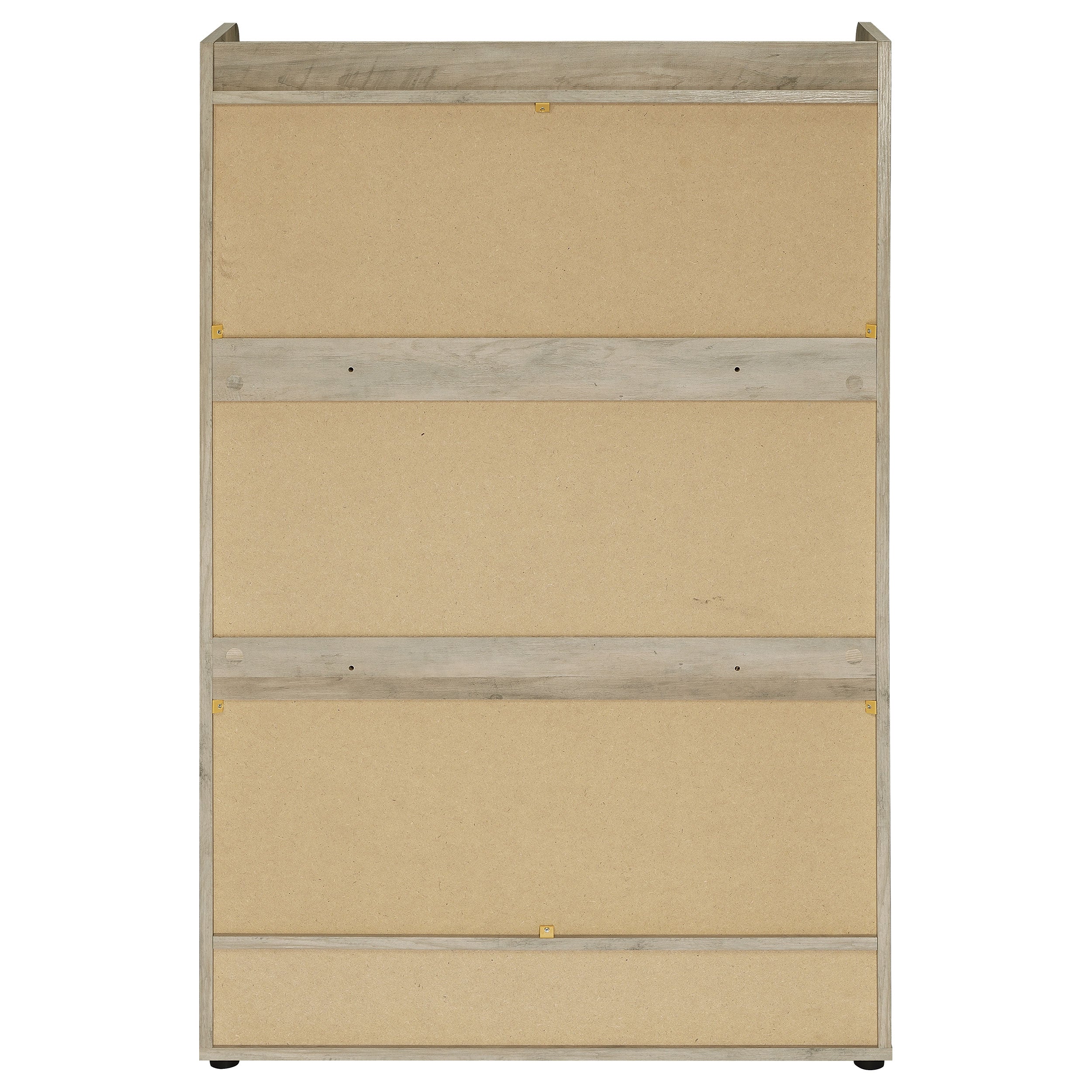Denia 3-tier Engineered Wood Shoe Cabinet Grey