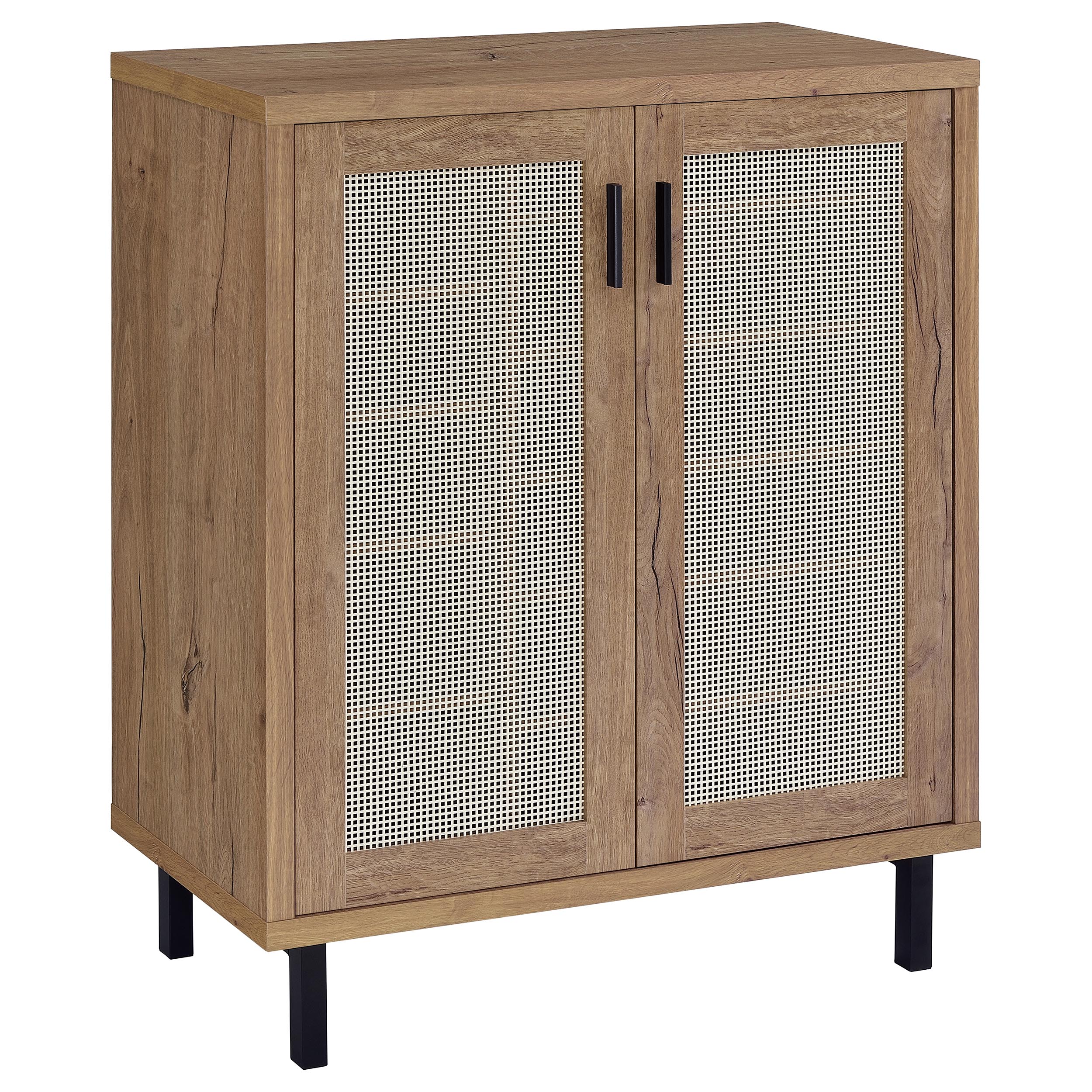 Dar Furniture - Coaster - Teller 2-door Shoe Storage Cabinet Natural Oak - 950421