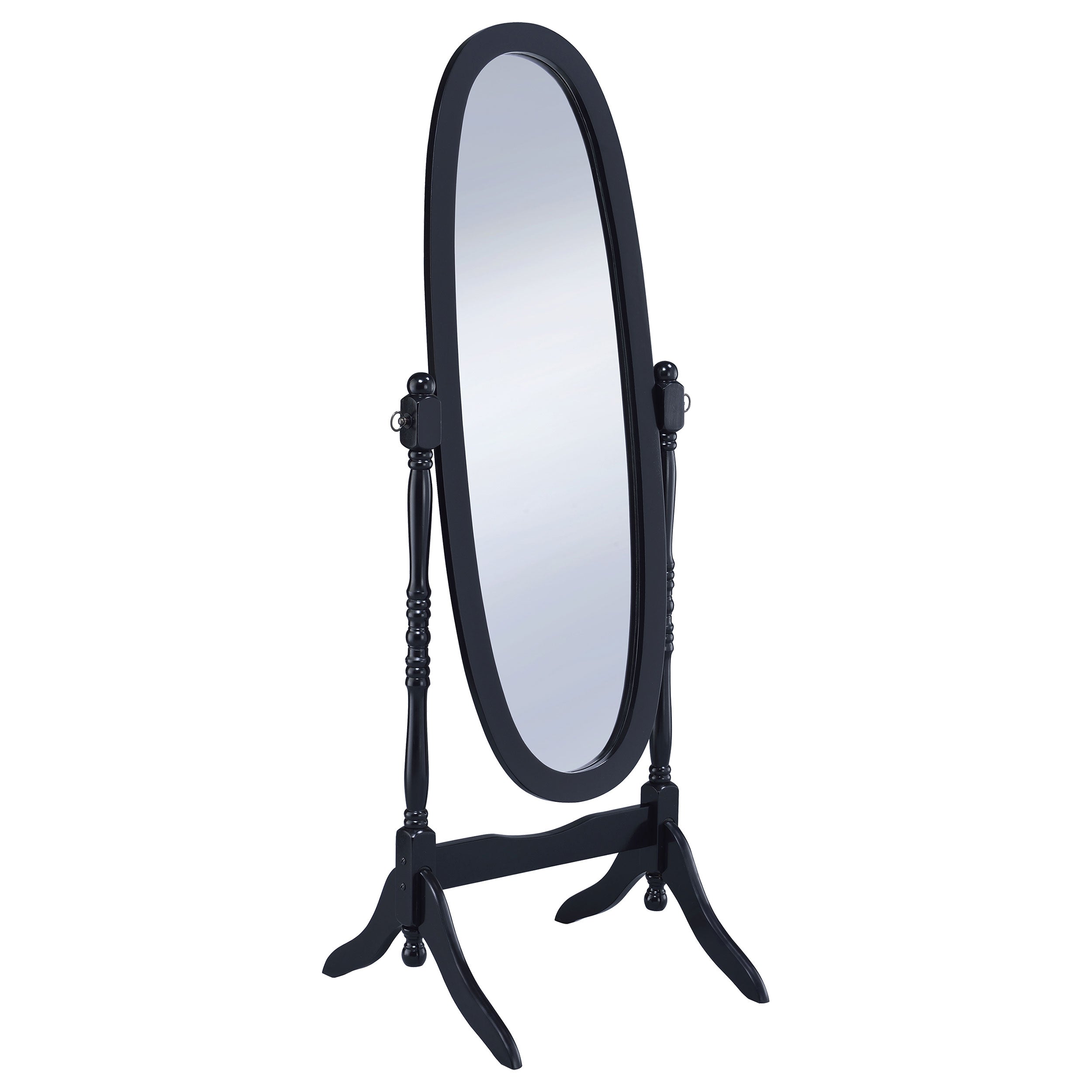 Dar Furniture - Coaster - Foyet Wood Adjustable Full Length Cheval Mirror Black - 950803