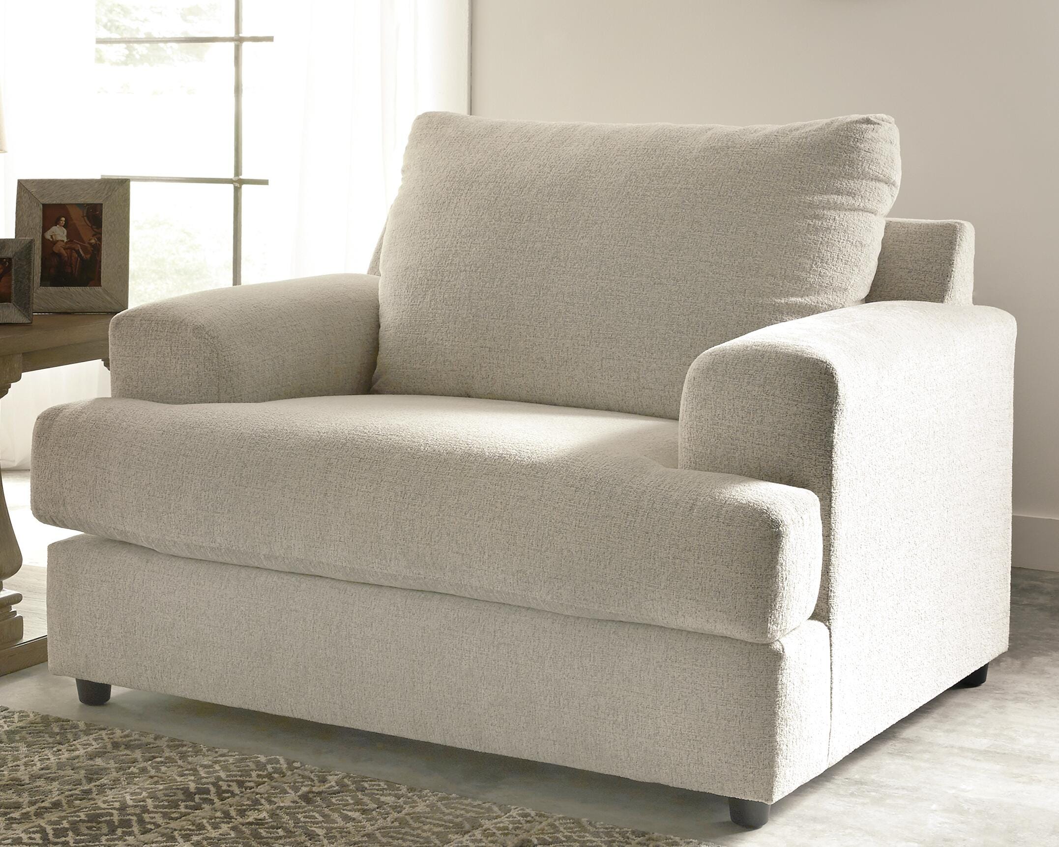 Dar Furniture - Ashley Furniture - Soletren Oversized Chair - Chair and a Half / Stone - 9510423