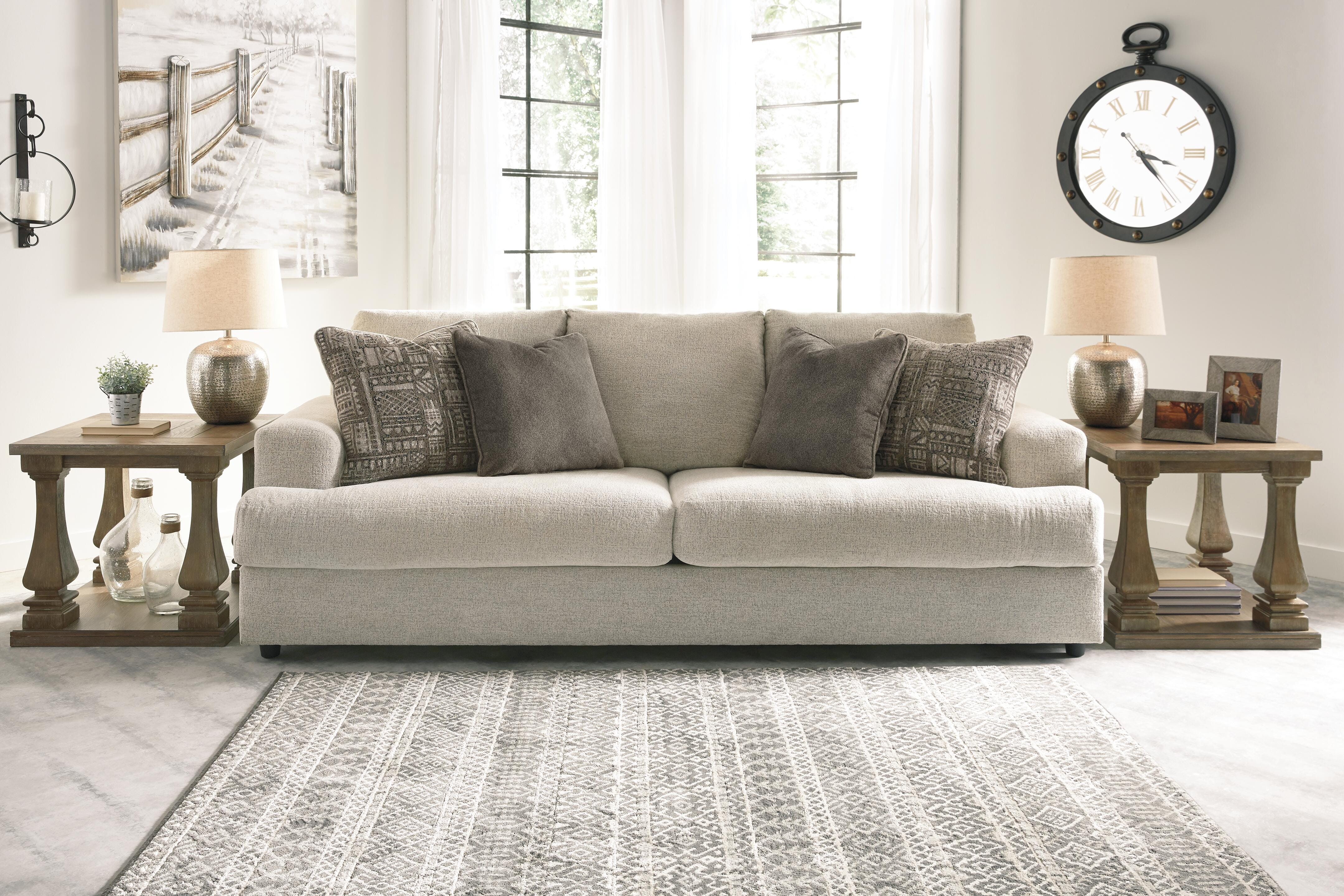 Dar Furniture - Ashley Furniture - Soletren Sofa - Sofa / Stone - 9510438