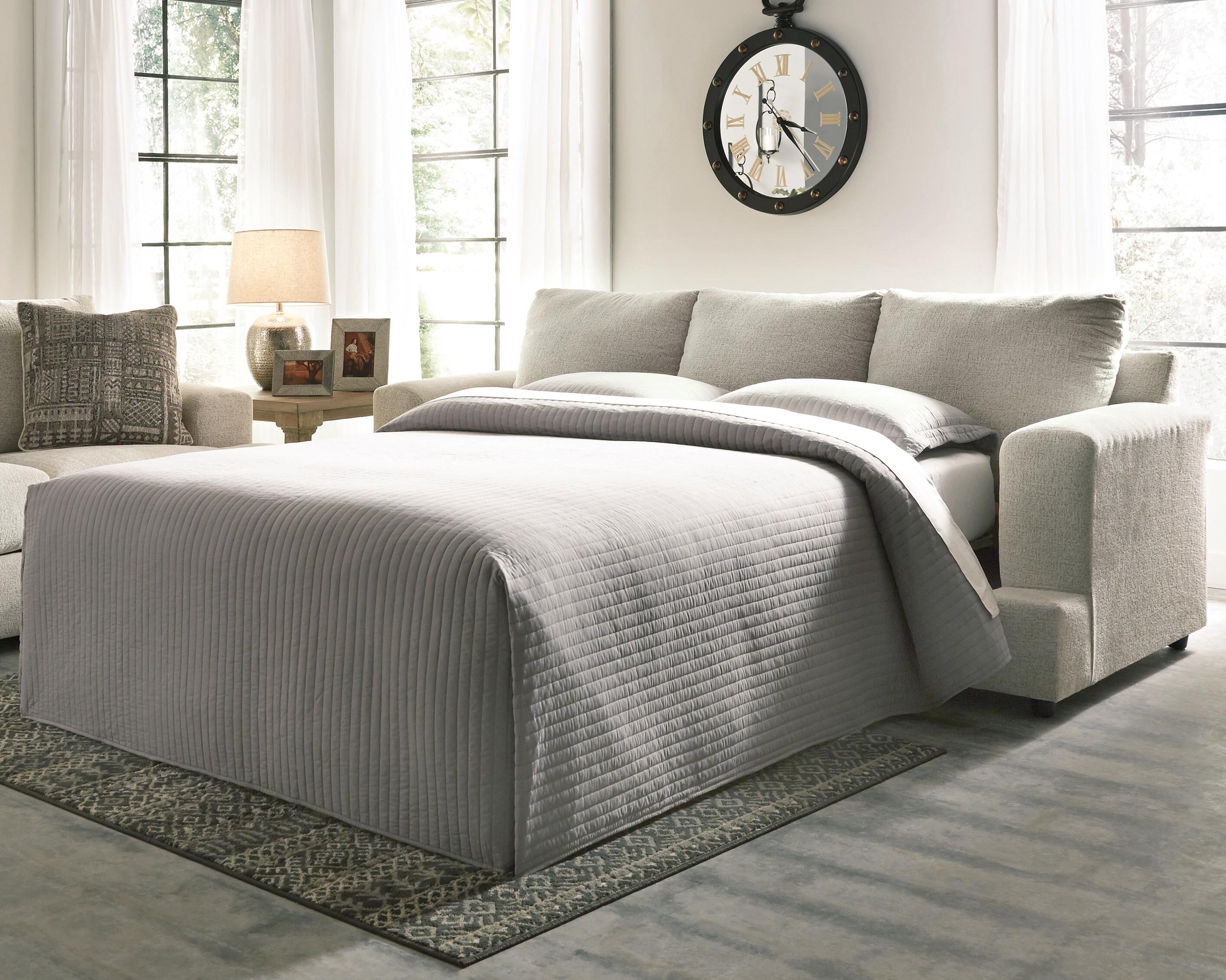 Dar Furniture - Ashley Furniture - Soletren Queen Sofa Sleeper - Queen Sofa Sleeper / Stone - 9510439
