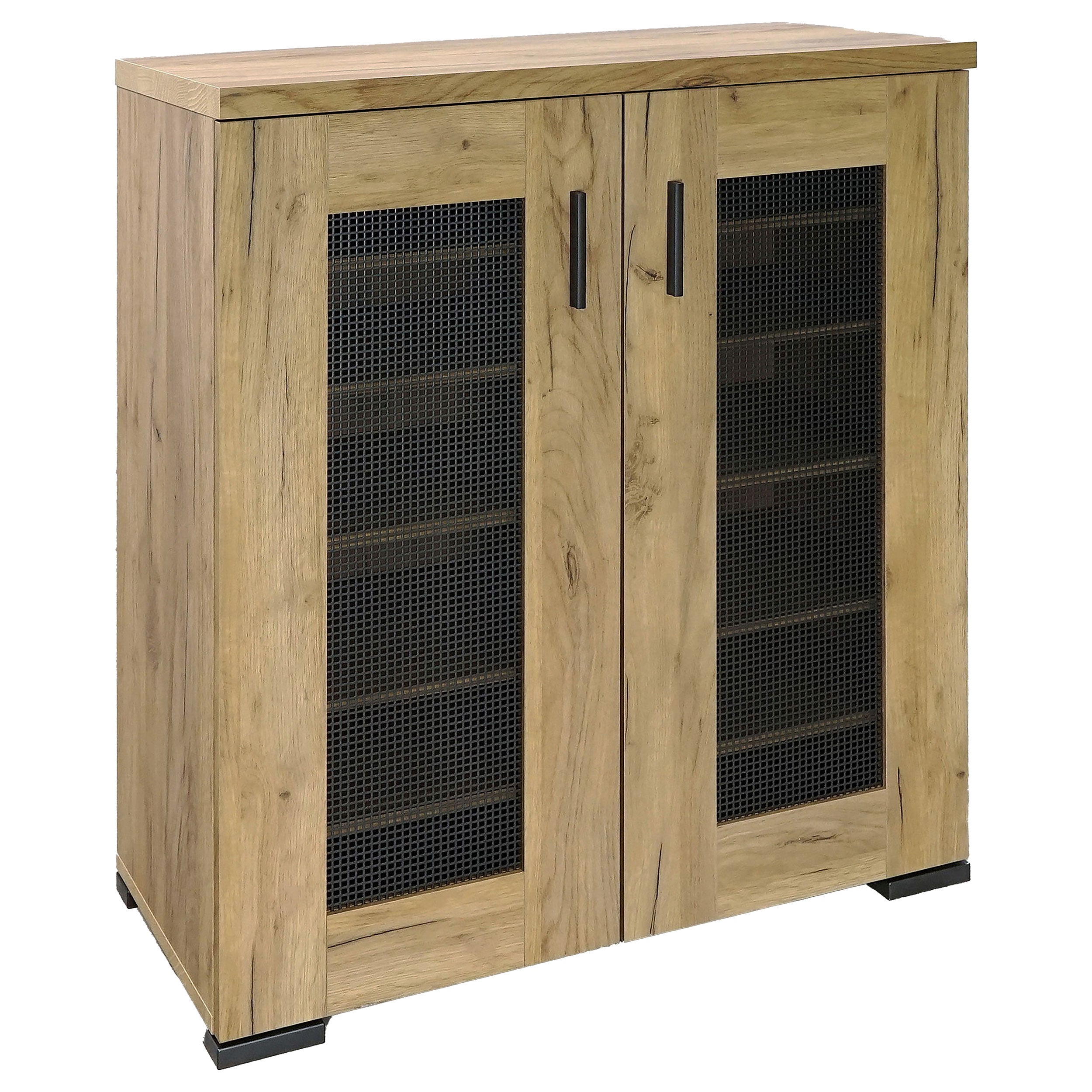 Dar Furniture - Coaster - Bristol 6-shelf Engineered Wood Shoe Cabinet Golden Oak - 951107