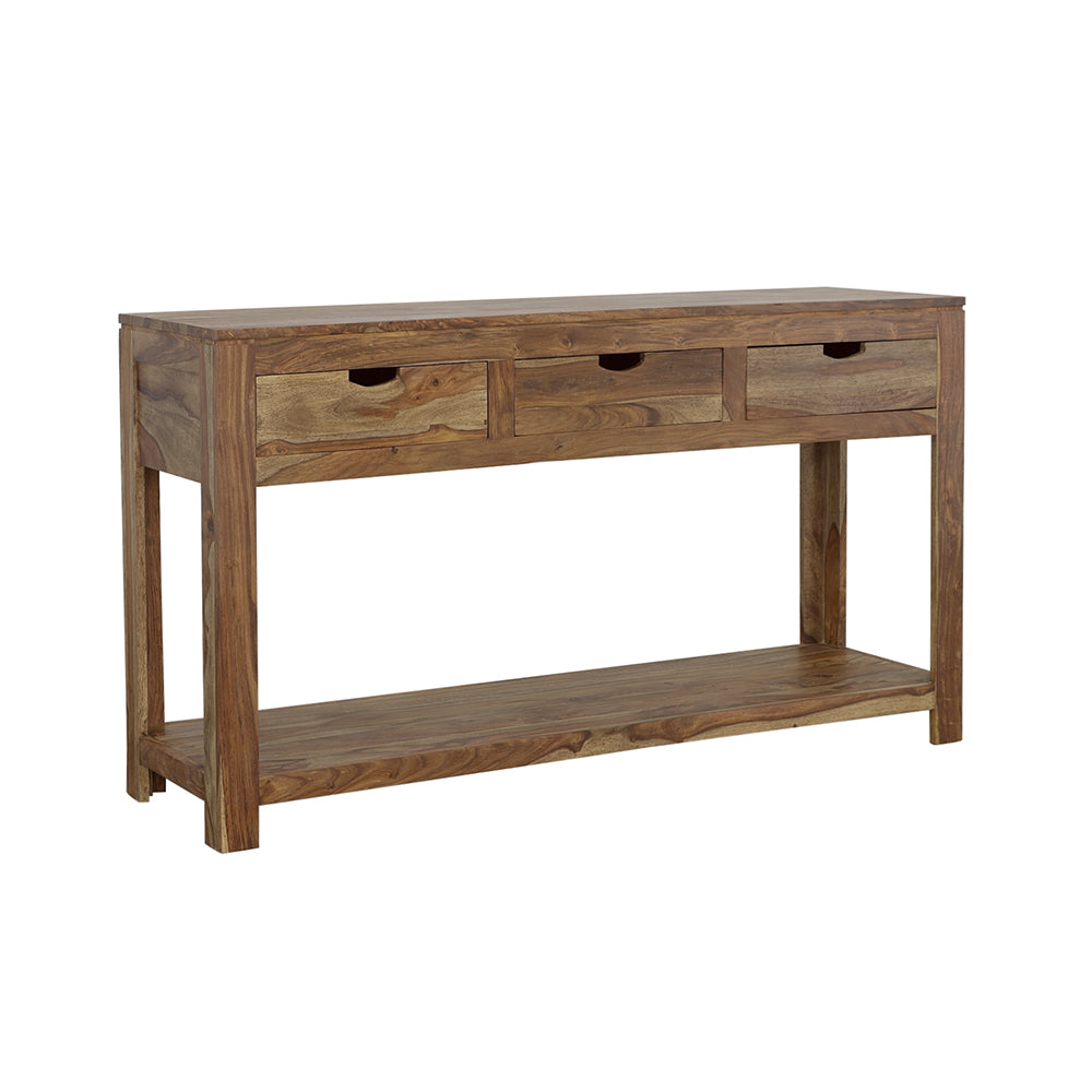Dar Furniture - Coaster - Esther 3-drawer Wood Console Table Natural Sheesham - 952853