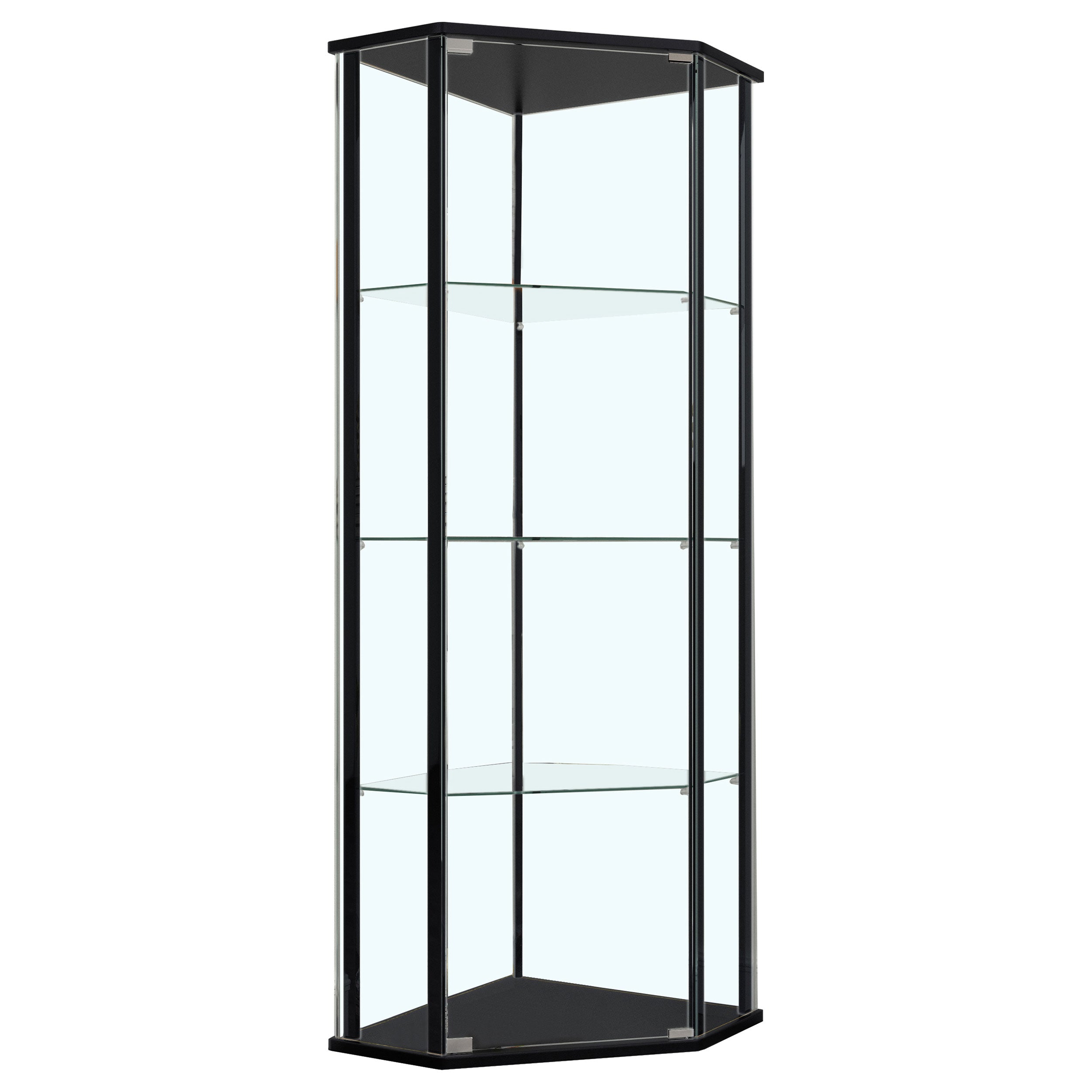 Dar Furniture - Coaster - Zenobia 4-shelf Curio Cabinet Display Case Black - 953234
