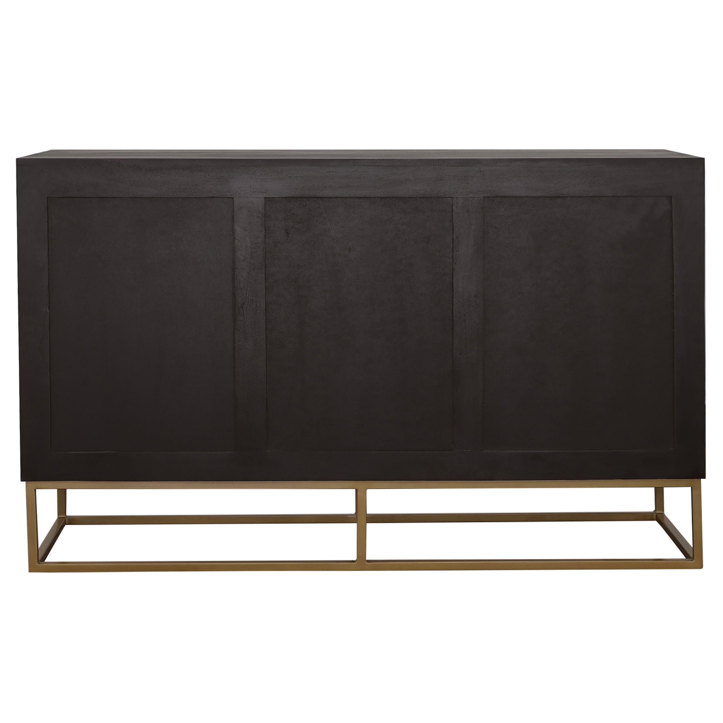 Zara 2-door 57-inch Wood Accent Storage Cabinet Black Walnut