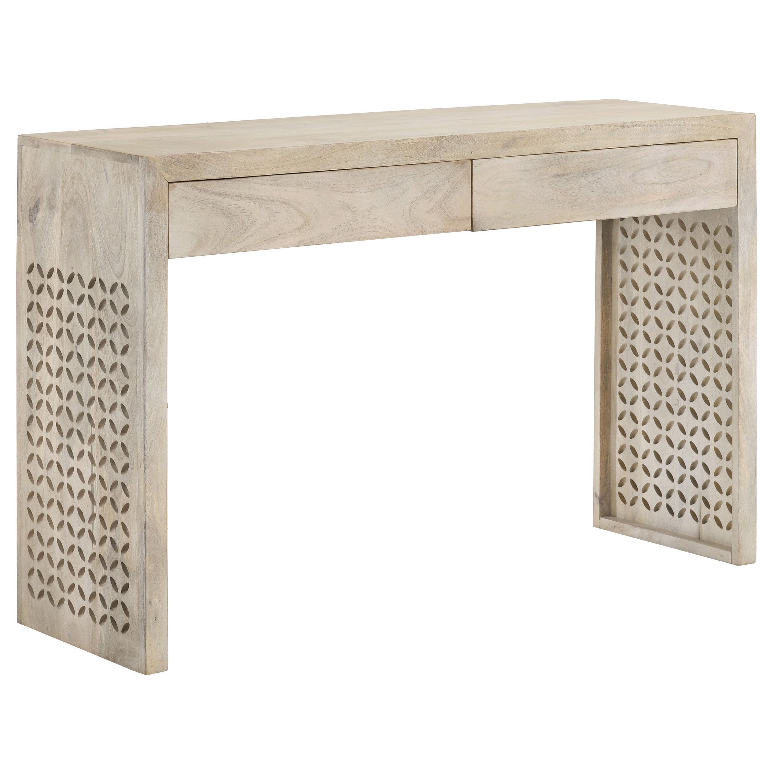 Dar Furniture - Coaster - Rickman 2-drawer Wood Entryway Console Table White Washed - 959543