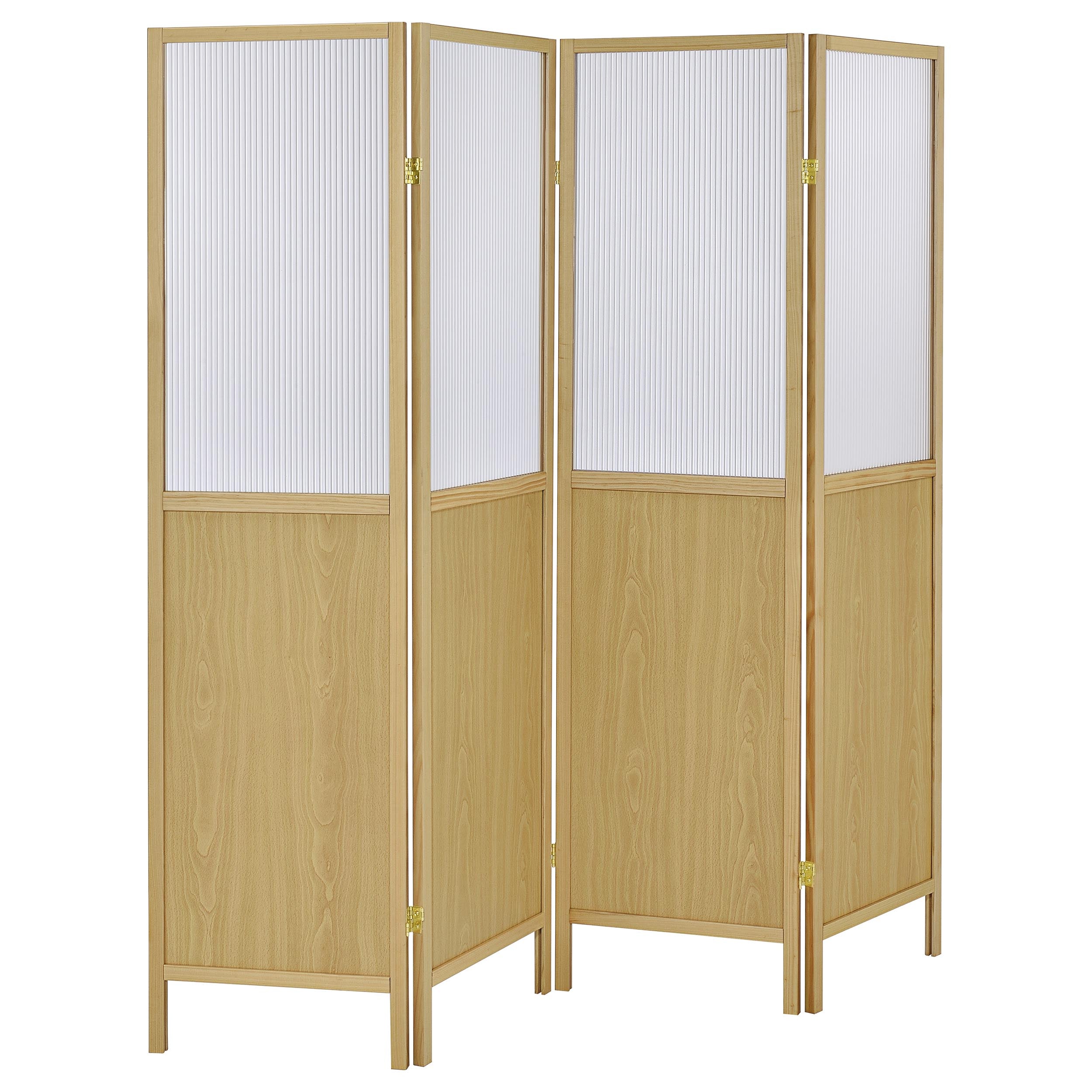 Dar Furniture - Coaster - Mattison 4-Panel Room Divider Folding Shoji Screen Natural - 960121