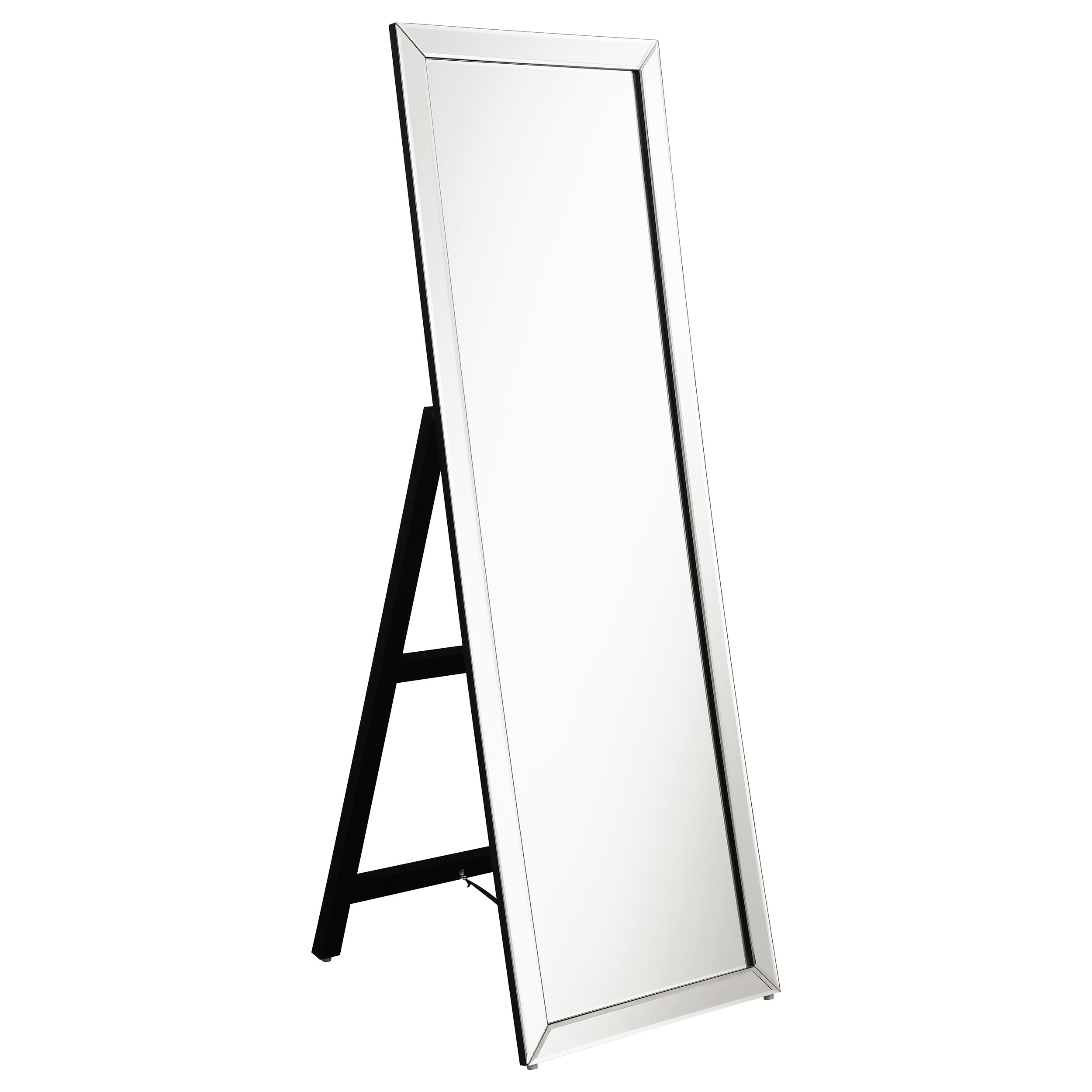 Dar Furniture - Coaster - Soline 22 x 61 Inch Framed Standing Floor Mirror Silver - 961633