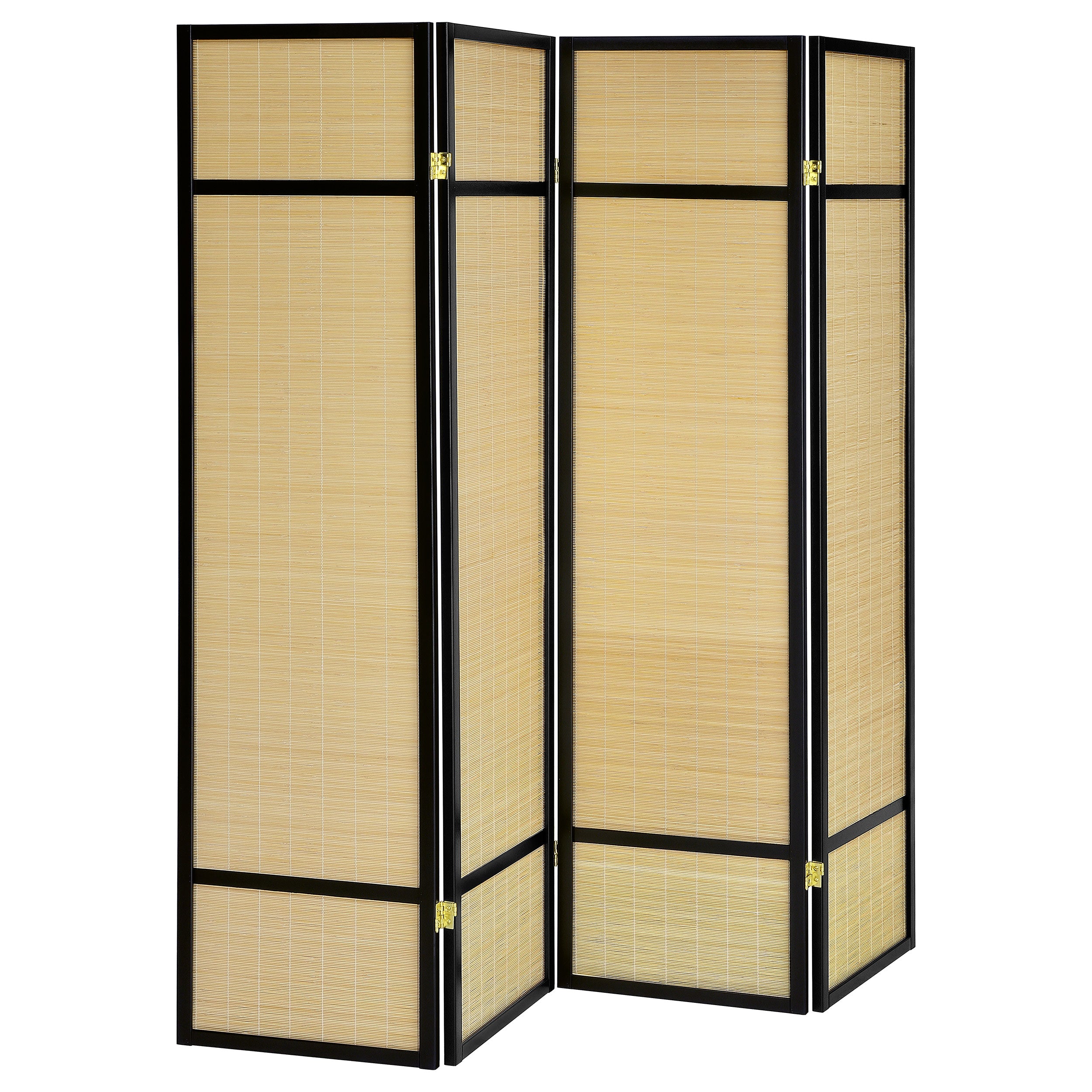 Dar Furniture - Coaster - Pearce 4-panel Bamboo Room Divider Folding Screen Natural - 961648