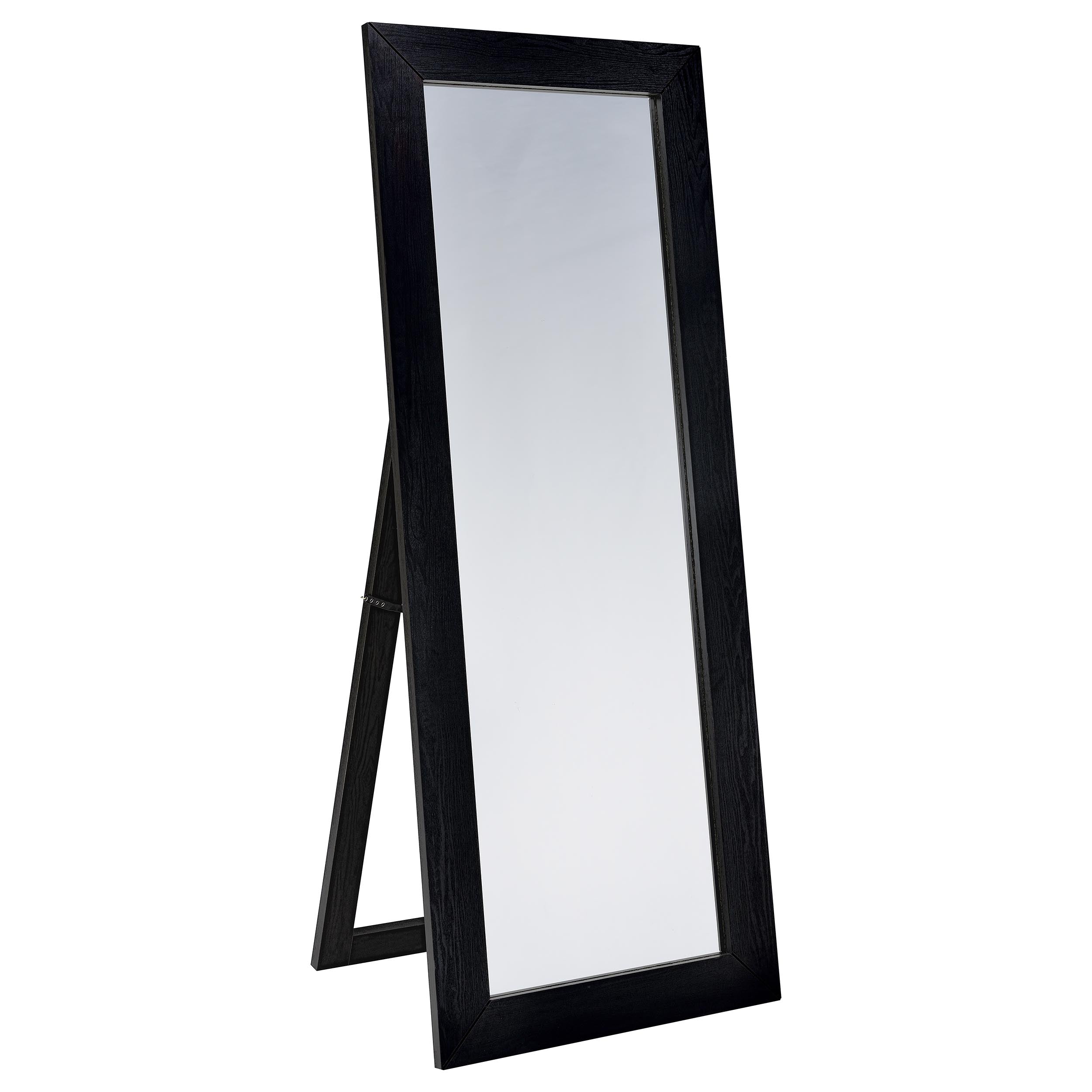 Dar Furniture - Coaster - Cadence Tempered Glass Full Length Standing Mirror Black Oak - 961653