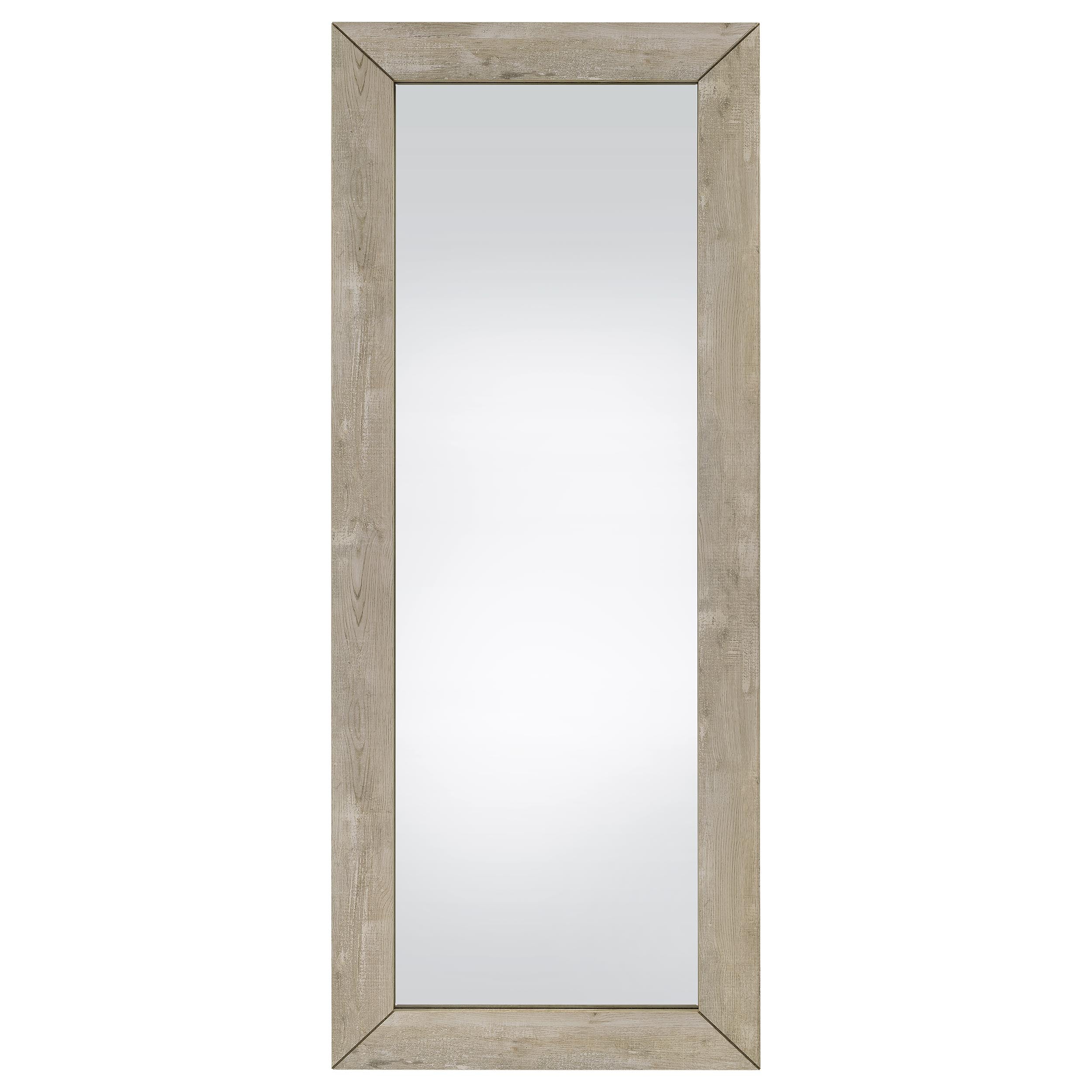 Cadence Tempered Glass Full Length Mirror Grey Washed Oak