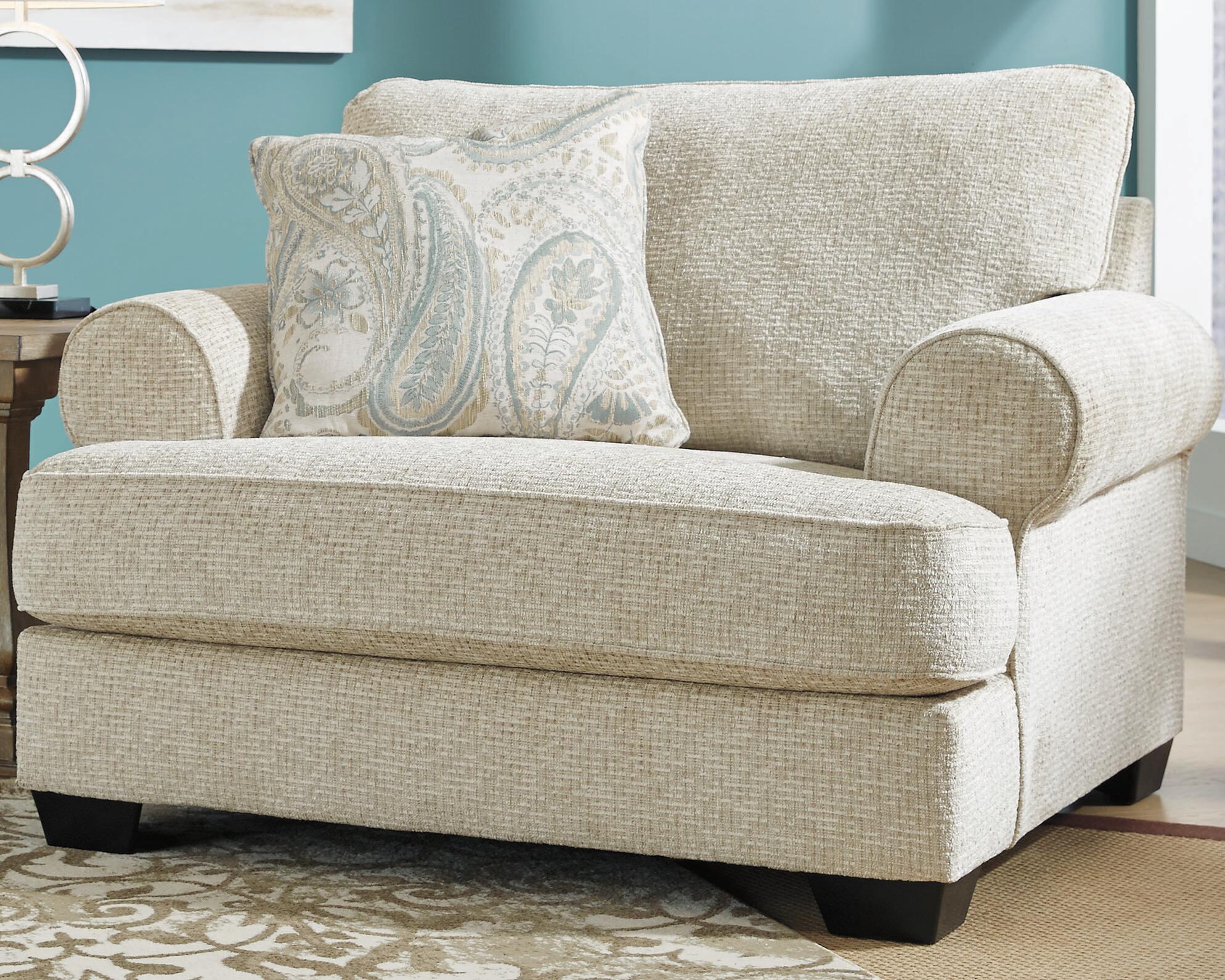 Dar Furniture - Ashley Furniture - Monaghan Oversized Chair - Chair and a Half / Sandstone - 9620523