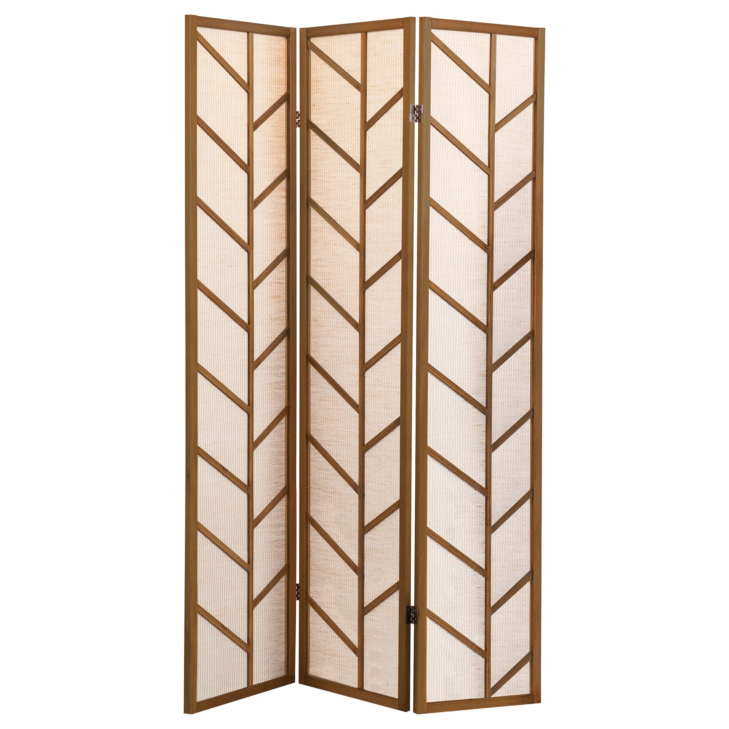 Dar Furniture - Coaster - Mila 3-Panel Room Divider Folding Shoji Screen Walnut - 962923
