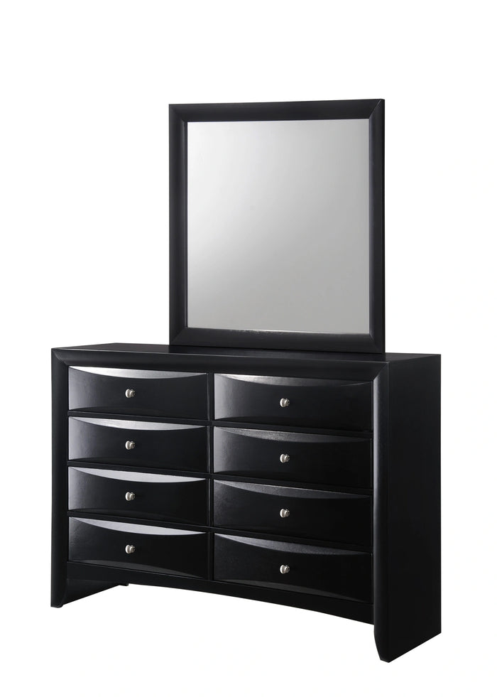 Crown Mark Furniture Emily Dresser Mirror In Black