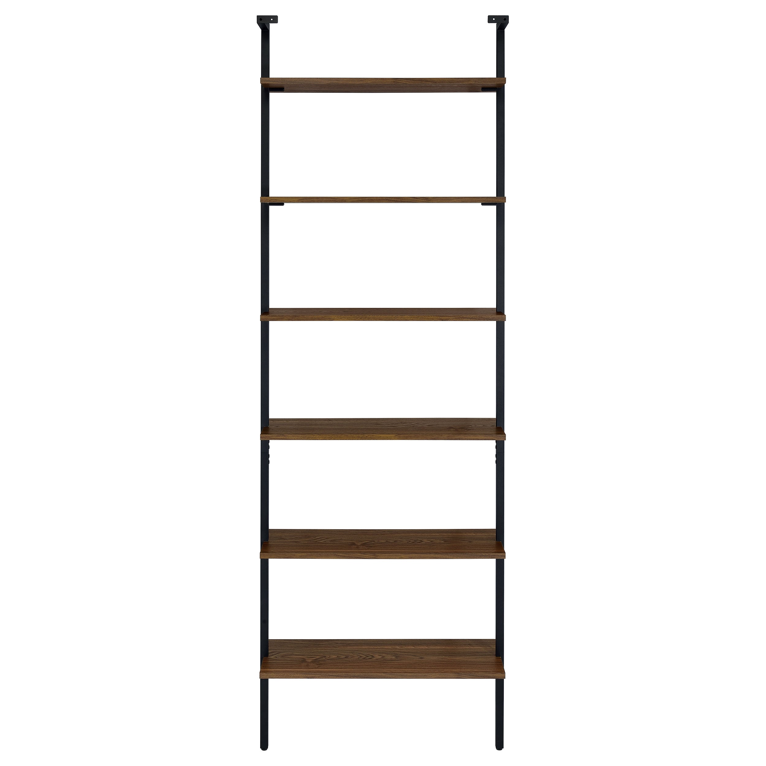 Owens 3-piece 96-inch Wall Mounted Bookshelf Set Walnut